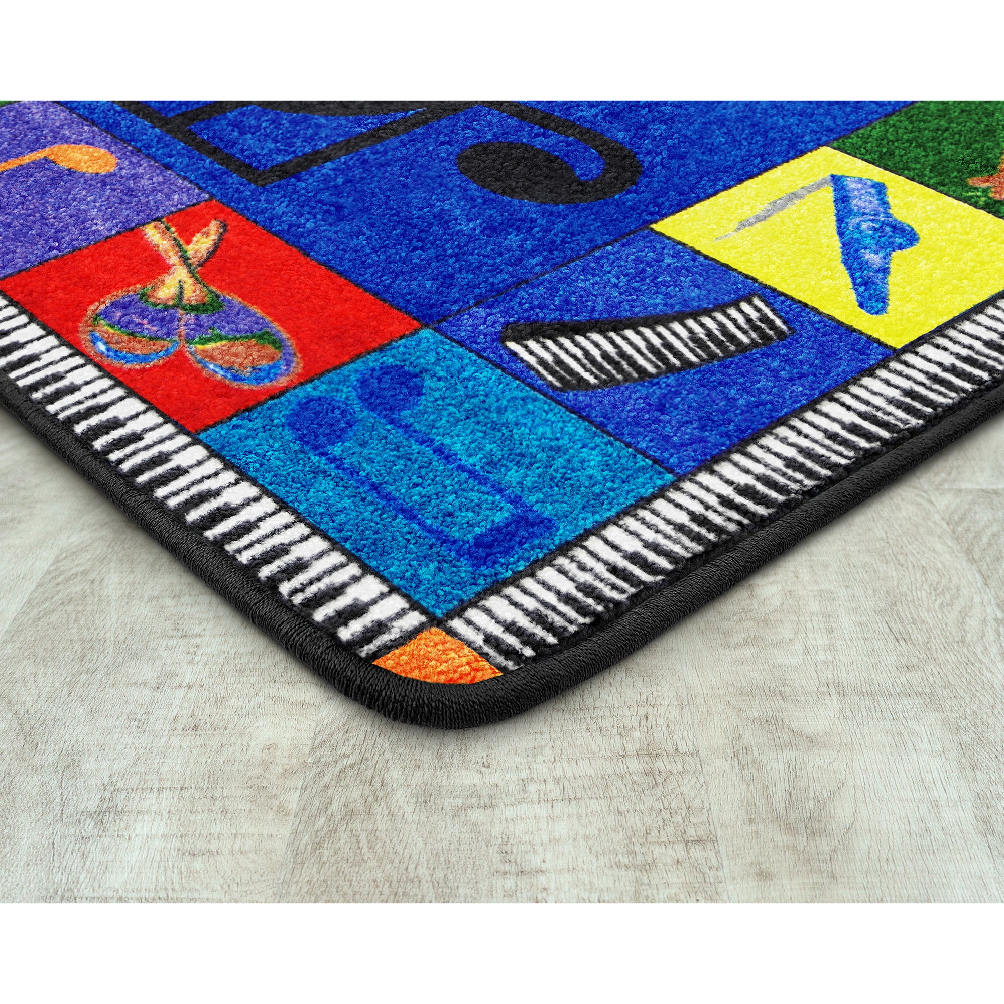 Note Worthy (Preschool) 10'9" x 13'2" area rug in color Multi