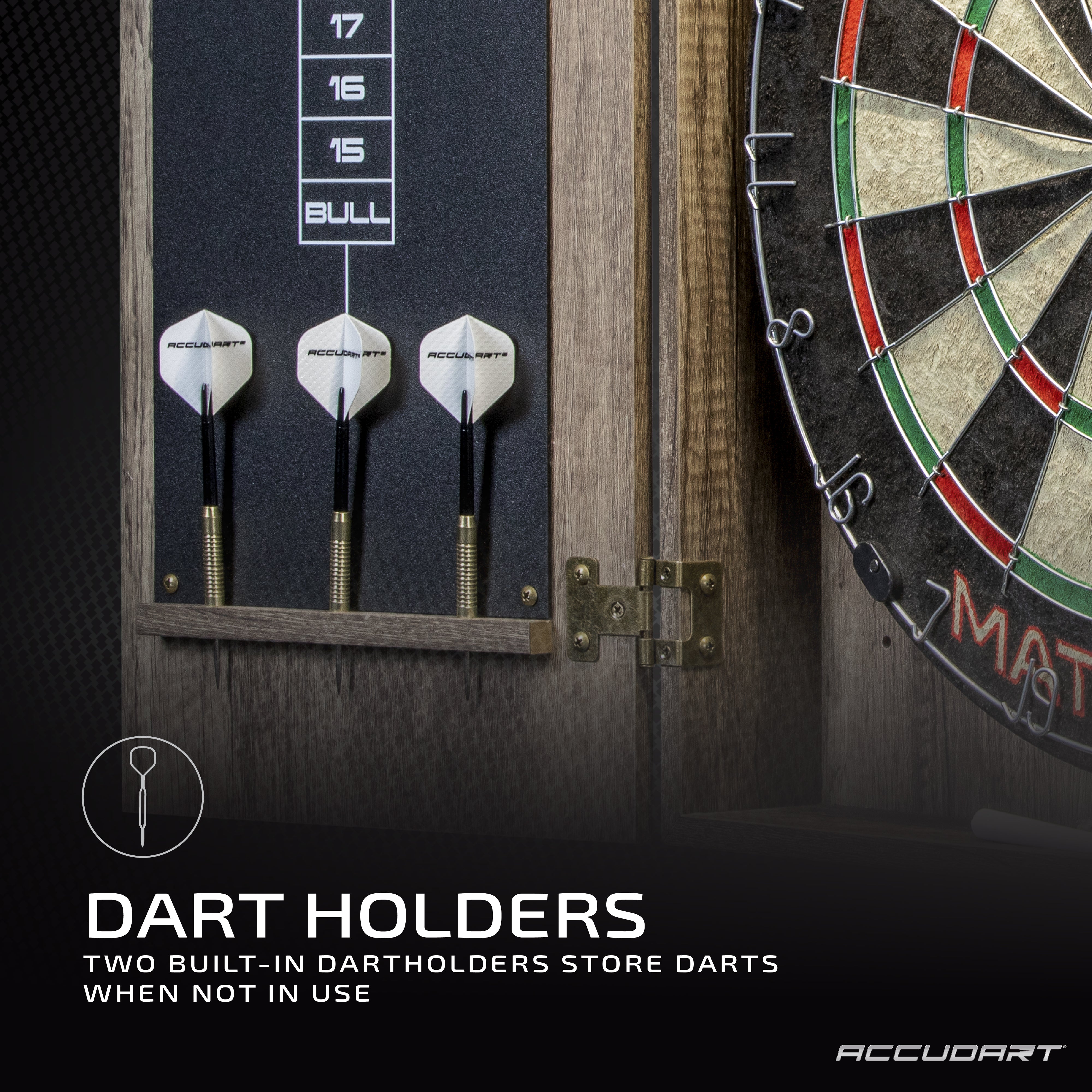 Accudart Match Pro Bristle Cabinet Set
