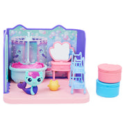 Gabby’s Dollhouse, Primp and Pamper Bathroom with MerCat Figure, 3 Accessories, 3 Furniture and 2 Deliveries, Kids Toys for Ages 3 and up