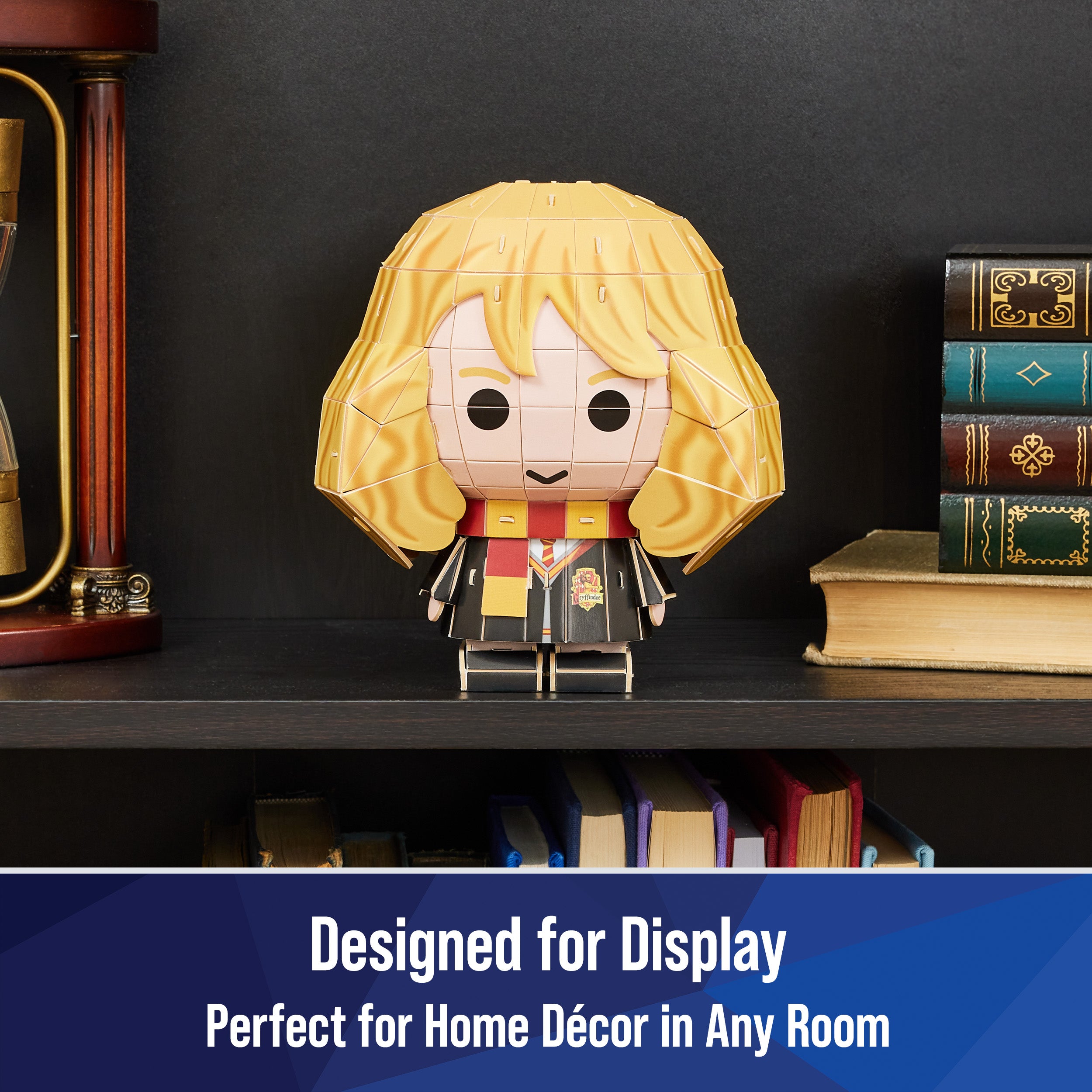 4D Build, Harry Potter Hermione Granger 3D Model Kit, Harry Potter Collectibles & Desk Decor, Adult Puzzle, Building Toys, 82 Pieces, 3D Puzzles for Ages 12 & Up