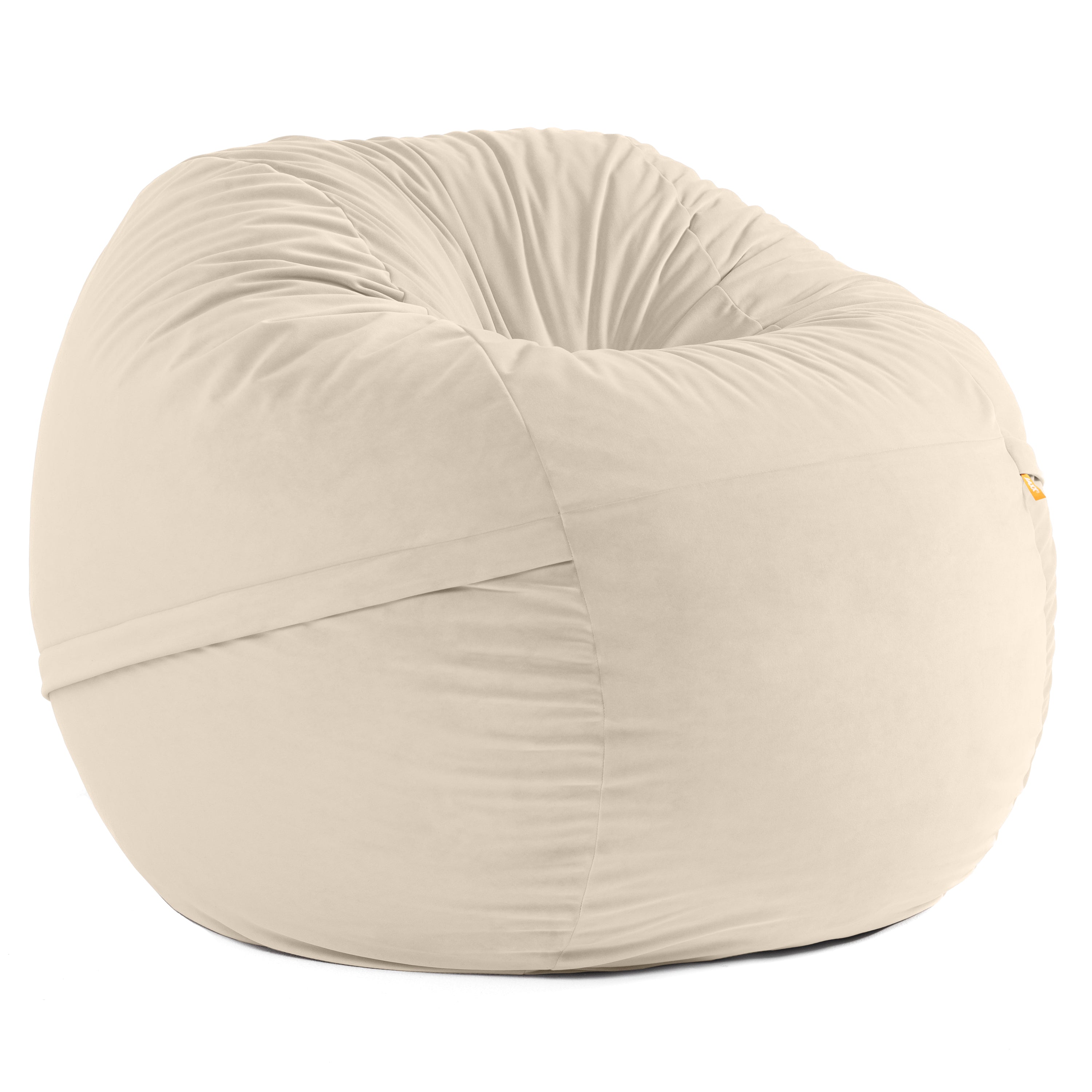 Jaxx 5 Foot Saxx - Large Round Bean Bag Chair for Adults - Lush Velvet Merlot