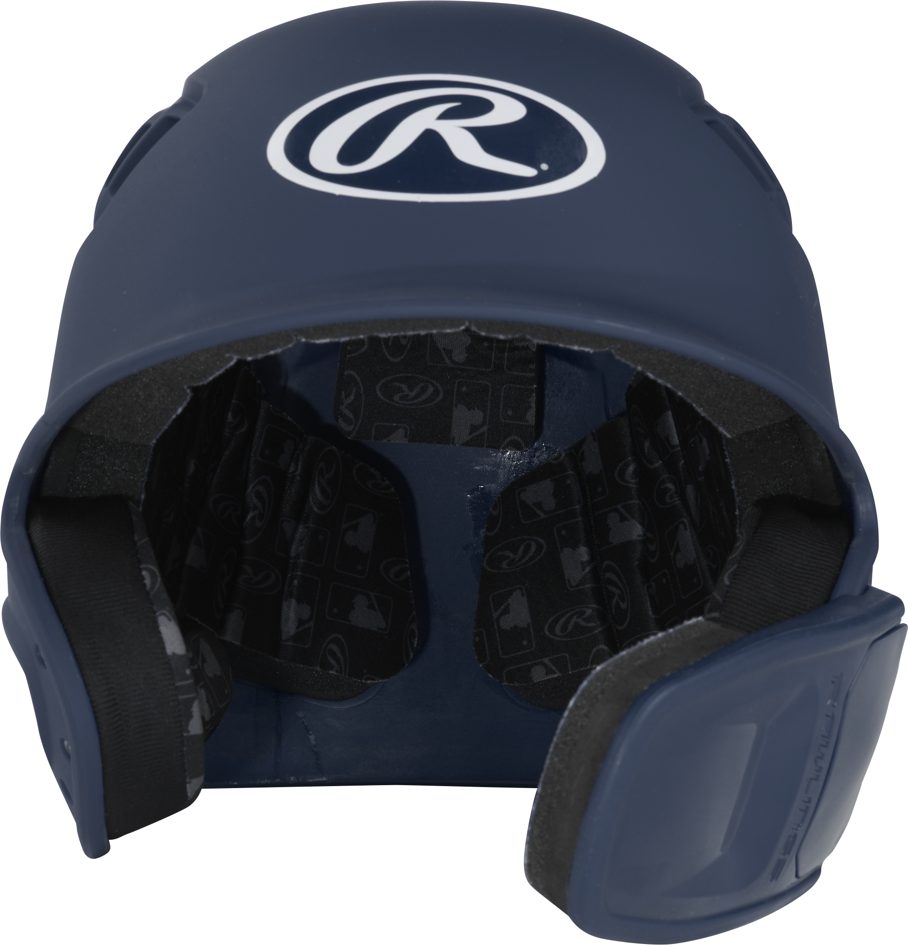 Rawlings R16 Matte Junior 1-Tone Baseball Helmet With Reversible Extension - Navy