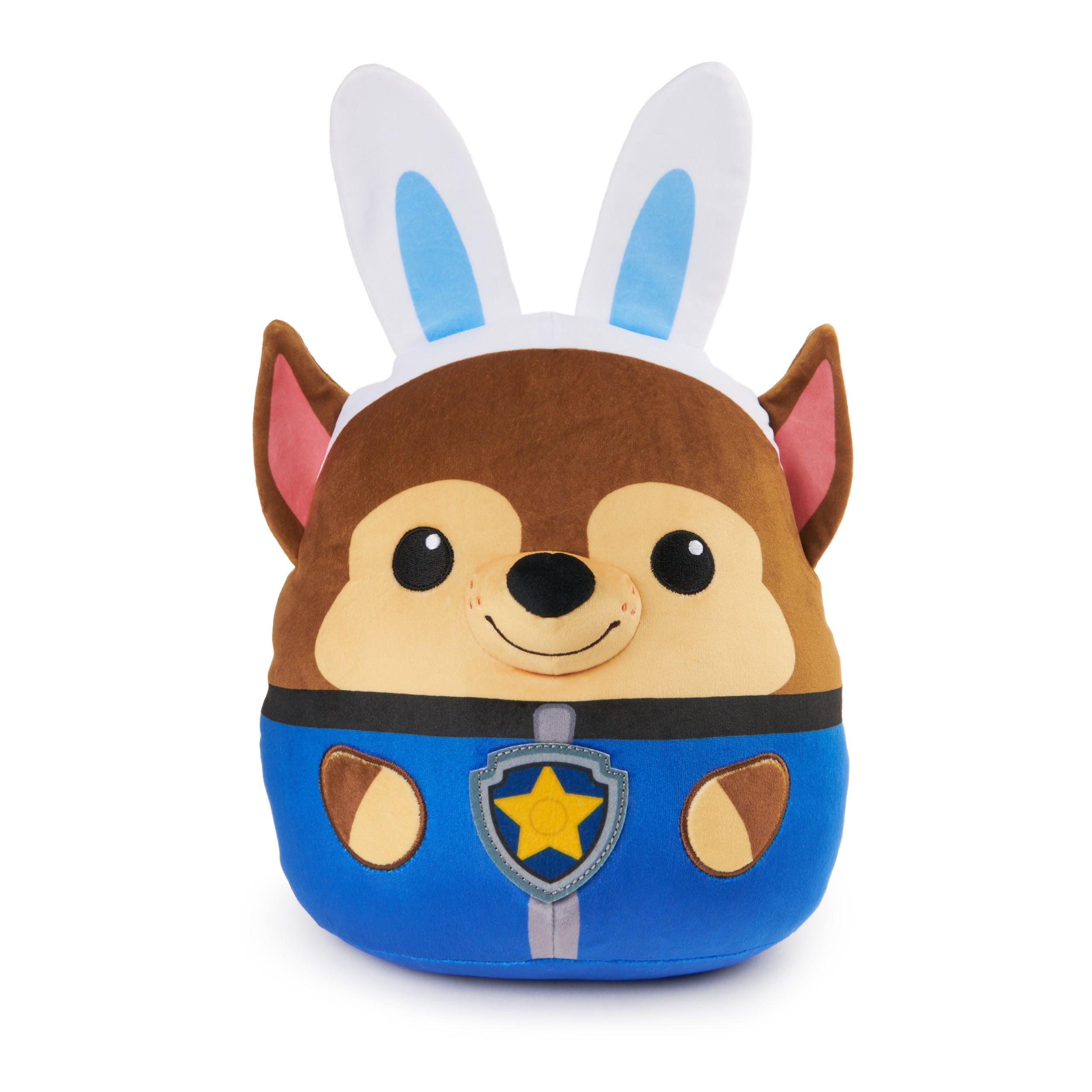 PAW Patrol Easter Bunny Chase Squish Plush, Official Toy from the Hit Cartoon, Special Edition Squishy Stuffed Animal for Ages 1 and Up, 12”