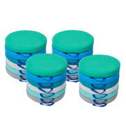 SoftScape 15" Round Floor Cushions, 24-Piece - Contemporary