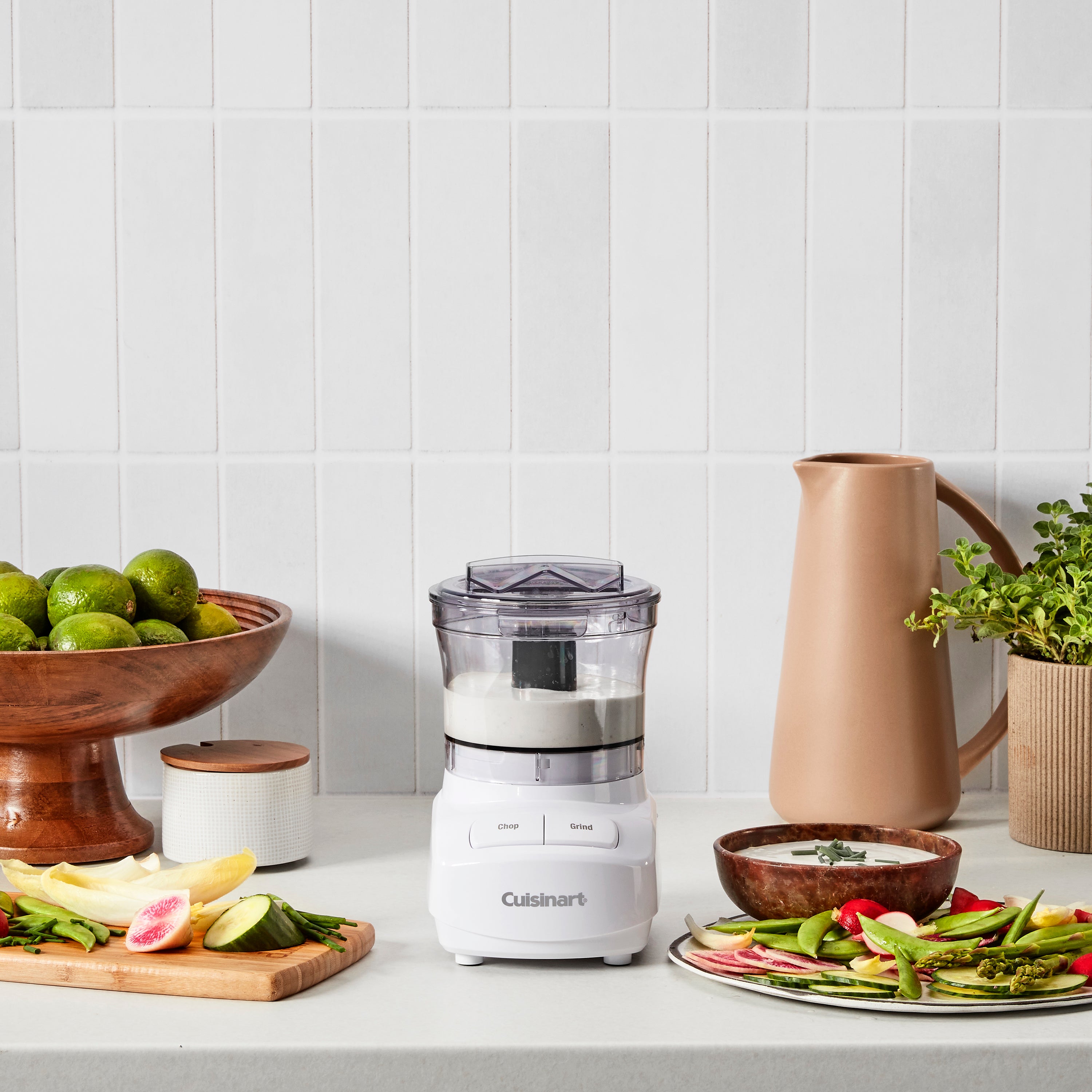 3-Cup Mini Chopper - White