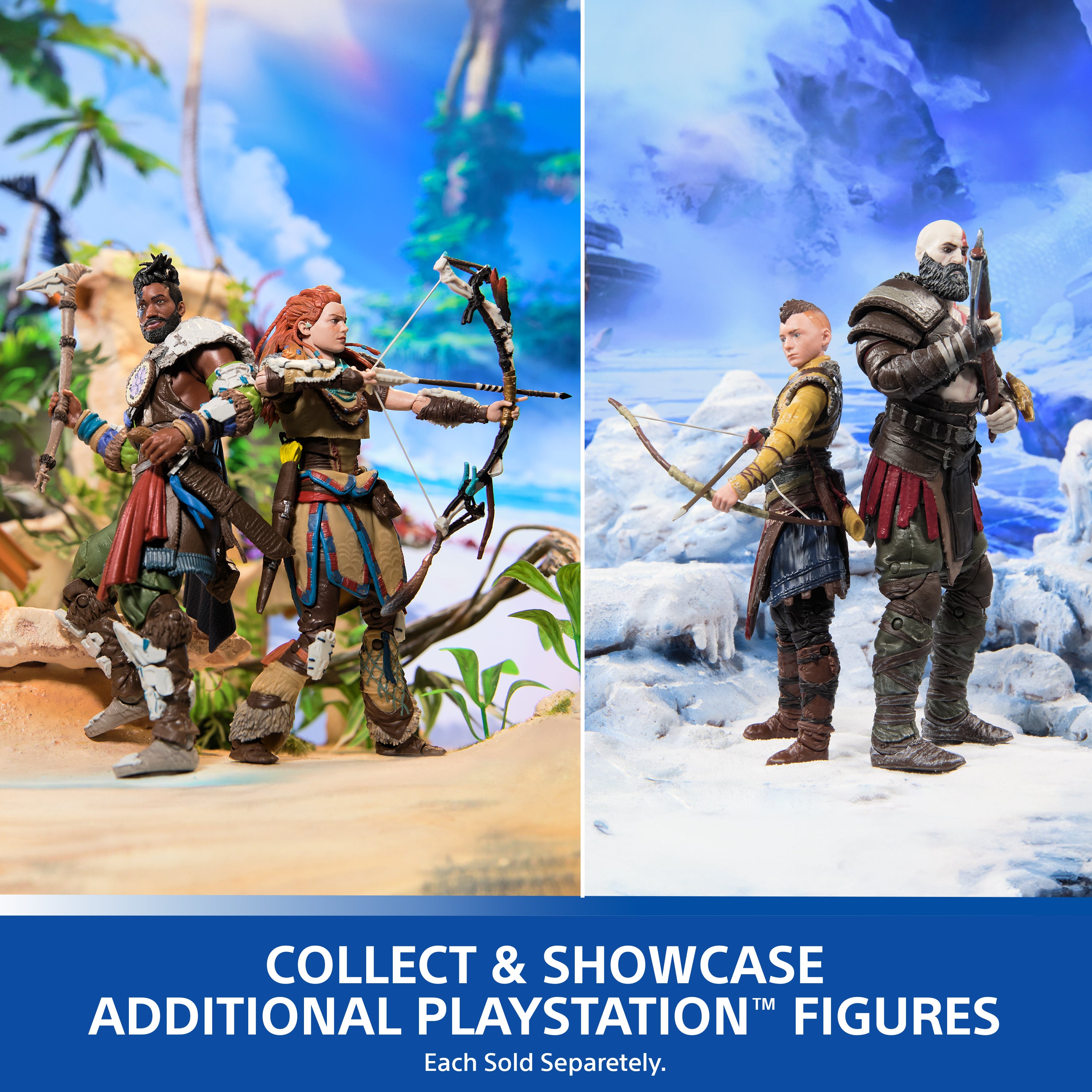 PlayStation, Ghost of Tsushima, 6” Jin Sakai Samurai Action Figure & 2 Accessories, The Shapes Collection, For PS5 Fans & Collectors Ages 17+