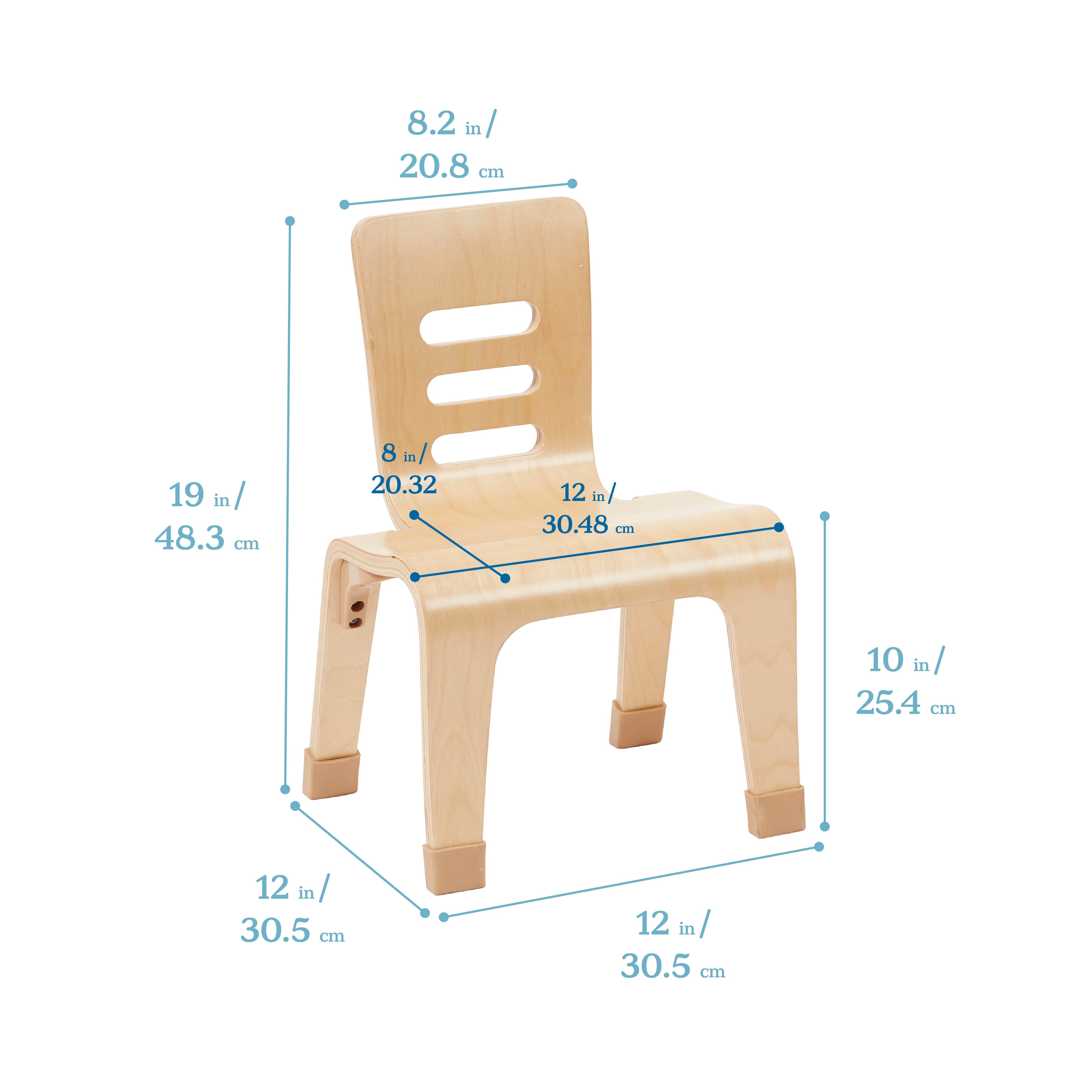 10in Bentwood Chair 2-Pack - Natural