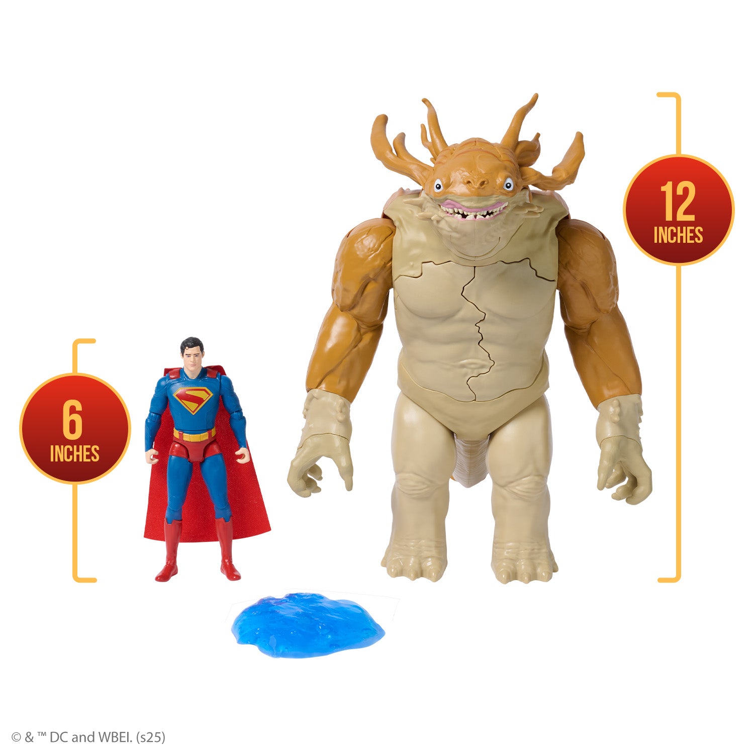 DC Comics, SUPERMAN, Superman Vs. Kaiju Slime Battle, Action Figure with Giant Kids Playset, Super Heroes Toys for Boys and Girls Ages 4 and Up