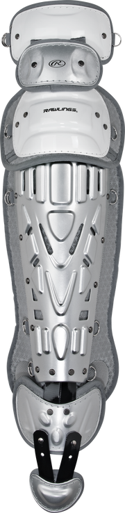 Rawlings Velo 2.0 Adult Catchers Leg Guards - White/Silver