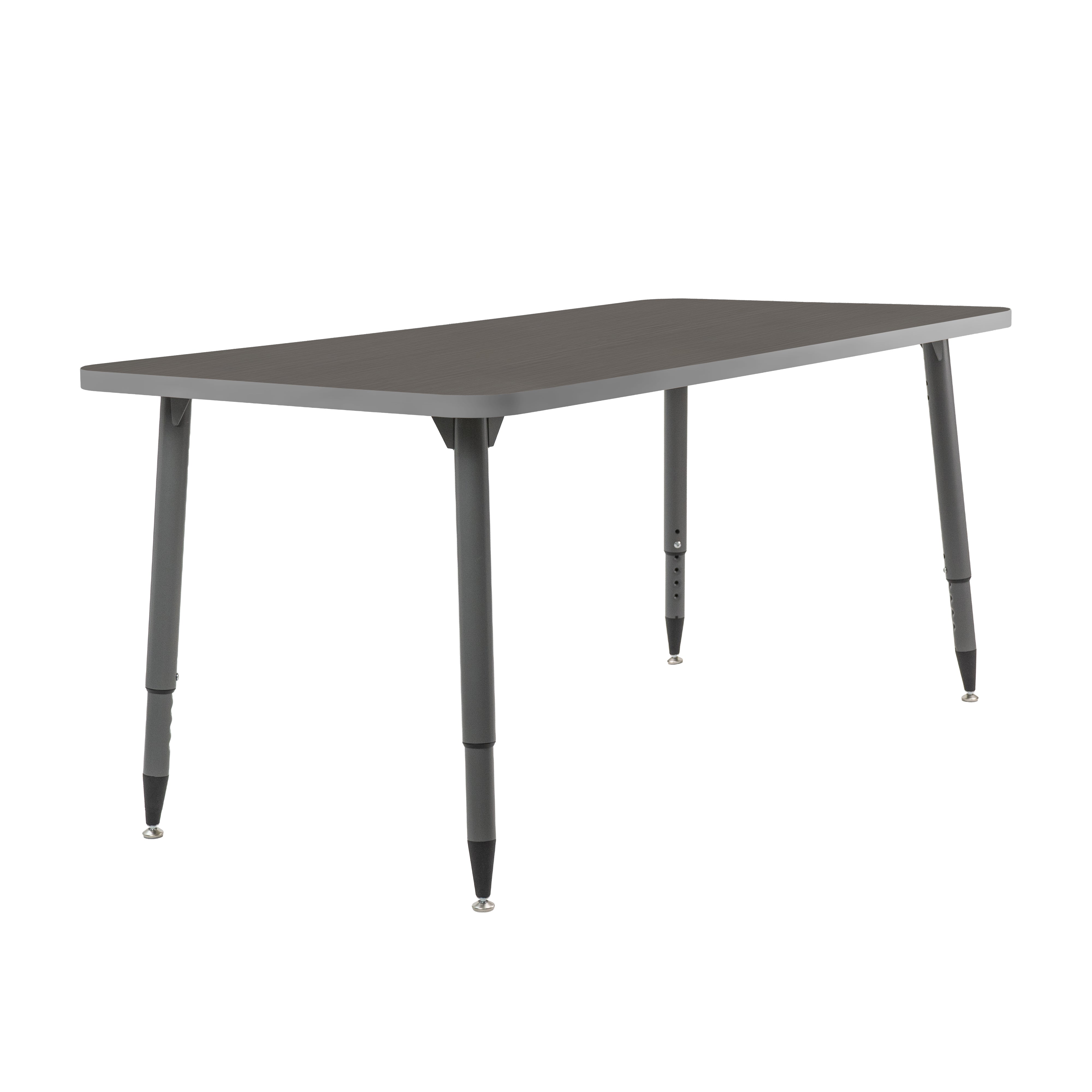 Adapte 30" x 60" Rectangle Thermofused Activity Table with Adjustable Tapered Legs - Cosmic Strandz/North Sea