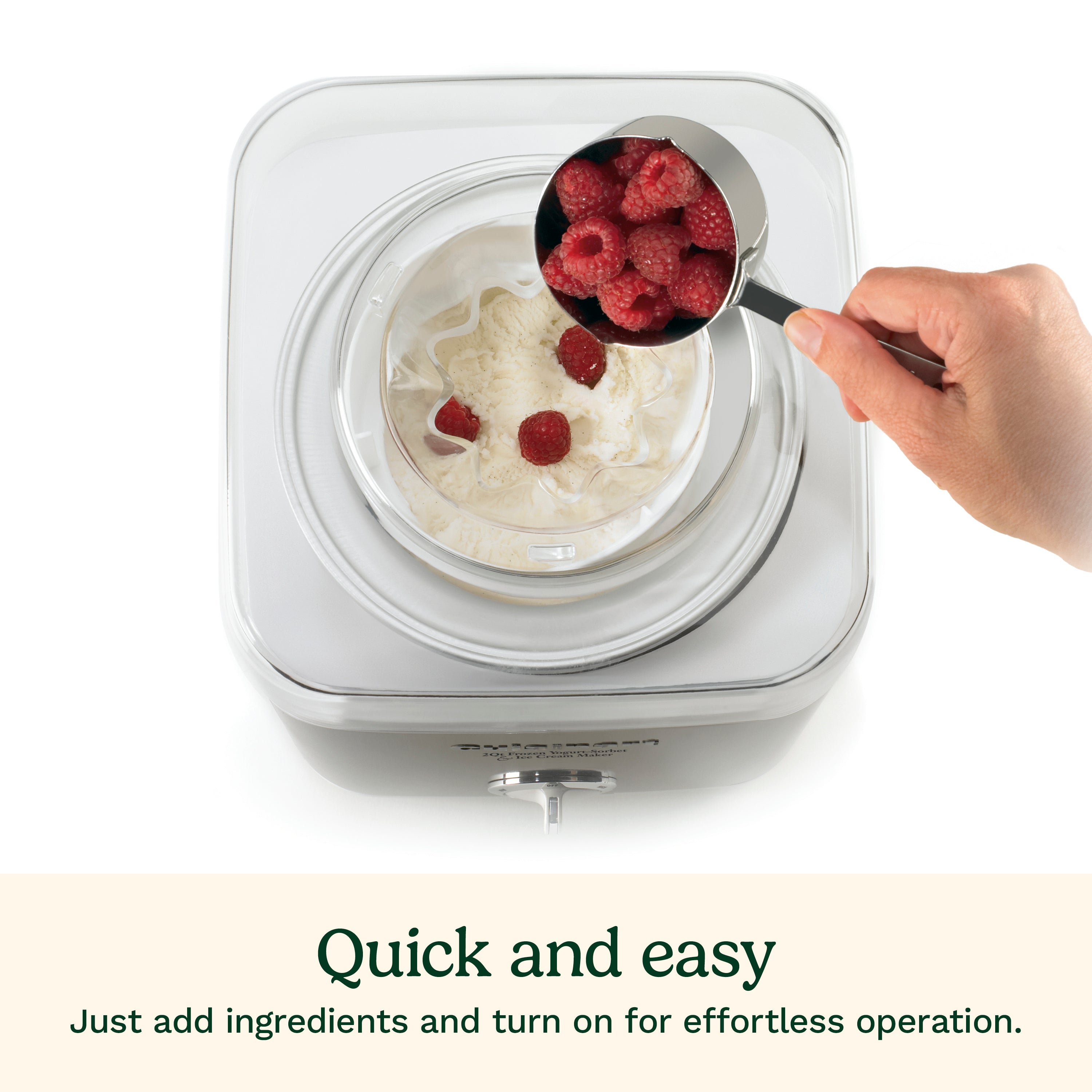 Pure Indulgence 2 Quart Frozen Yogurt-Sorbet & Ice Cream Maker