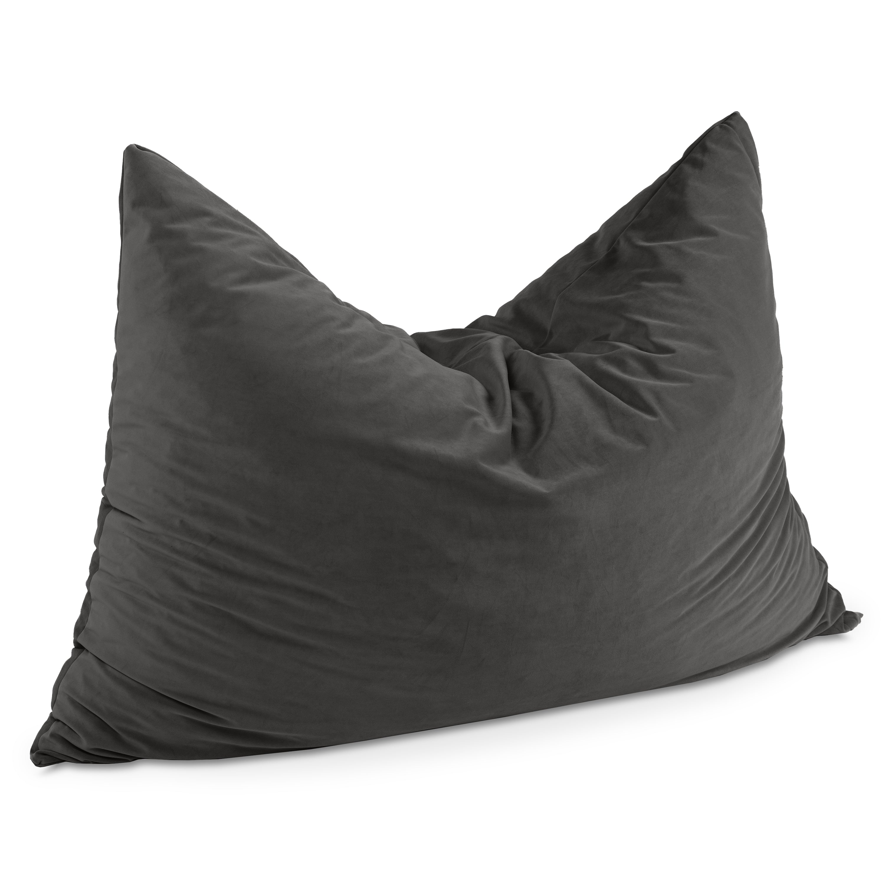 Jaxx Pillow Saxx 5.5-Foot Décor Bean Bag Giant Floor Pillow Lounge, Lush Velvet Ivory