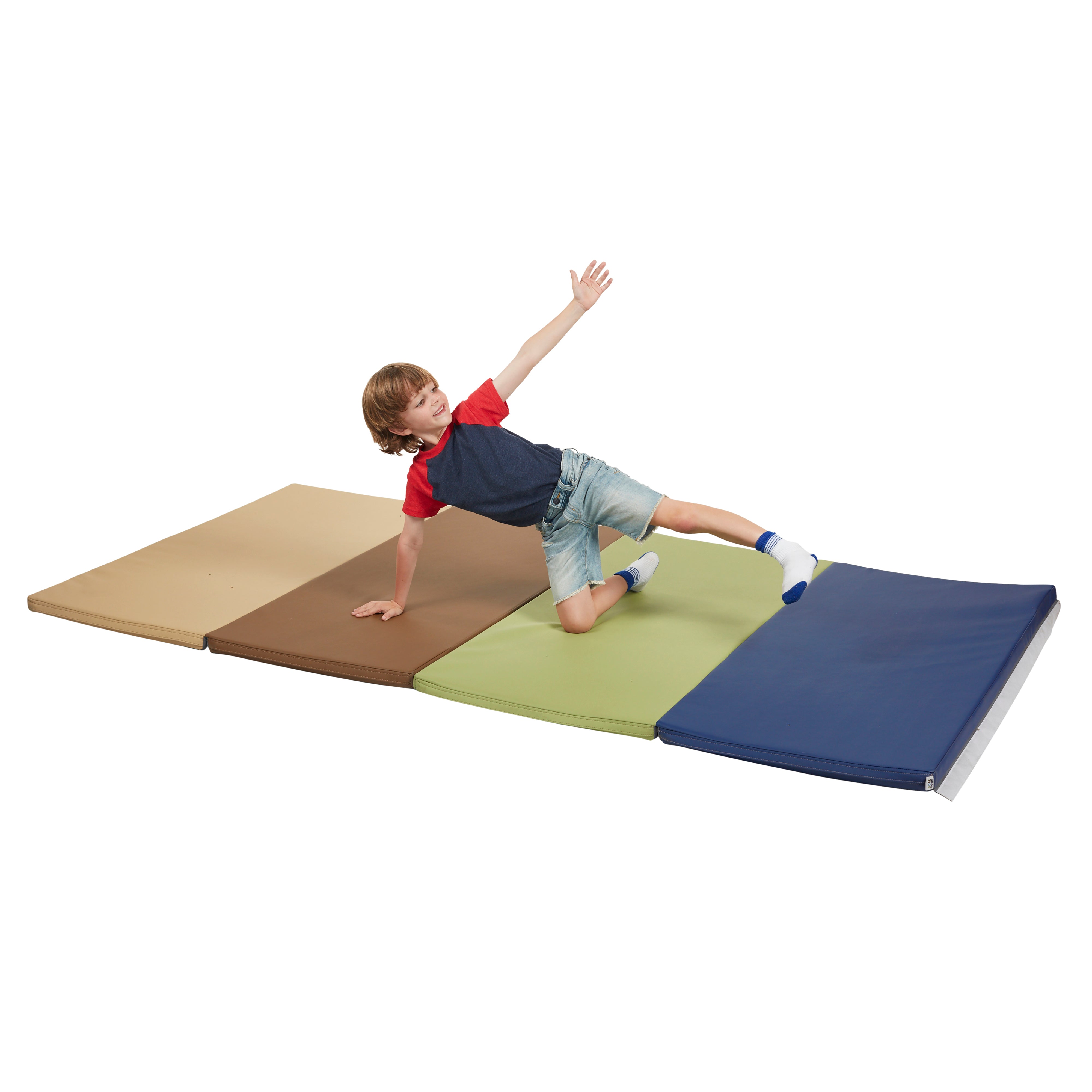 SoftScape 4ft x 8ft Runway Tumbling Mat - Earthtone