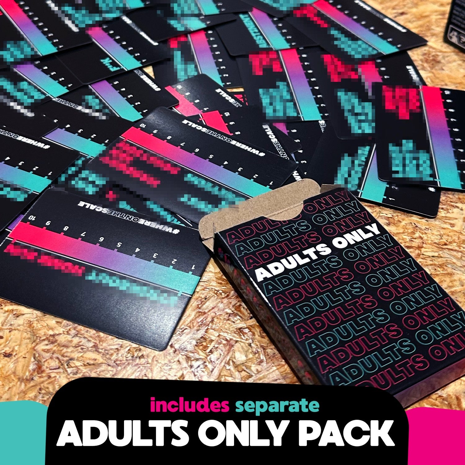 Spin Master Games, Where on the Scale, A Party Game of Extremes, for Friendsgiving, Bachelorette Parties, College, Birthdays, Happy Hour & More, 2 & Up Players, for Ages 18 & Up