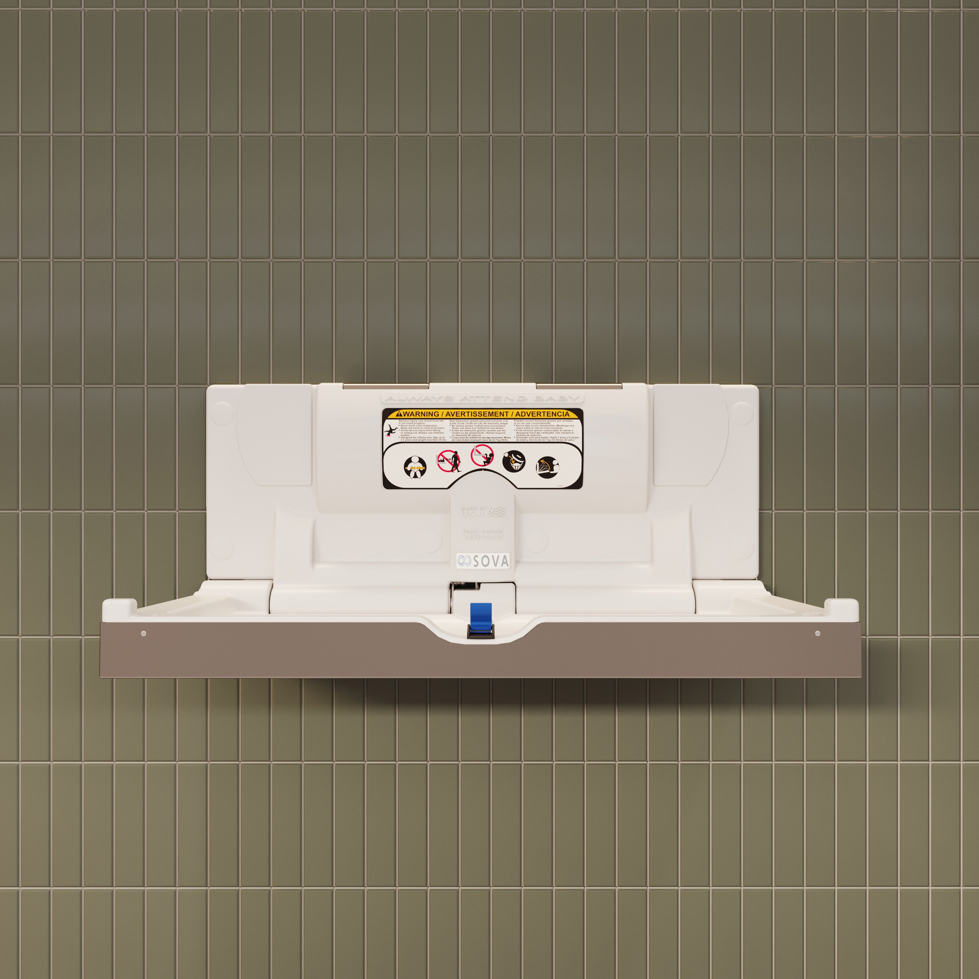 Aura Frameless Surface Mount w/Full Stainless Wrap - Stainless Steel