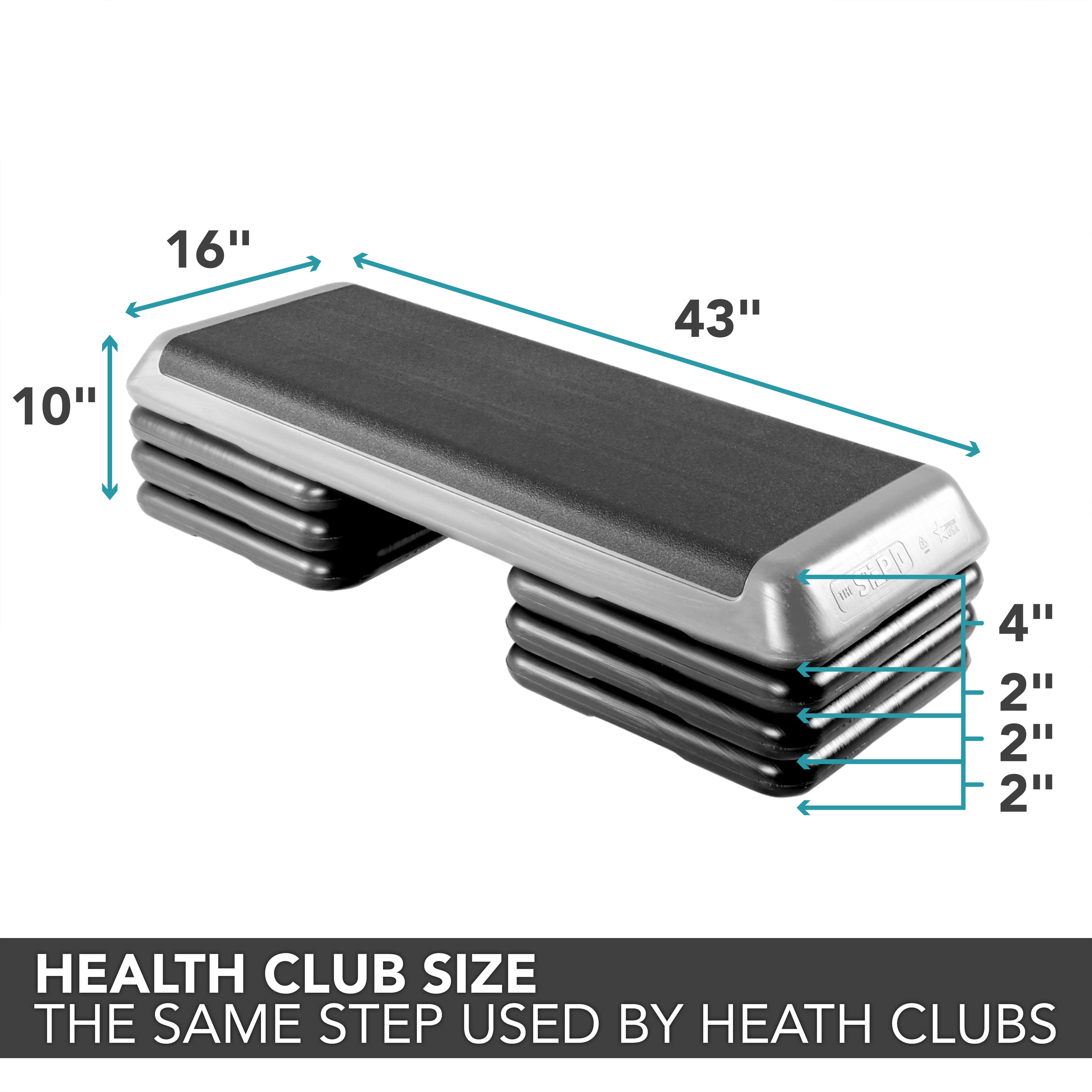 The Freestyle Step (Health Club Size) Grey (6 Risers)