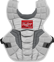Rawlings Velo 2.0 Intermediate Catchers Chest Protector - White/Silver