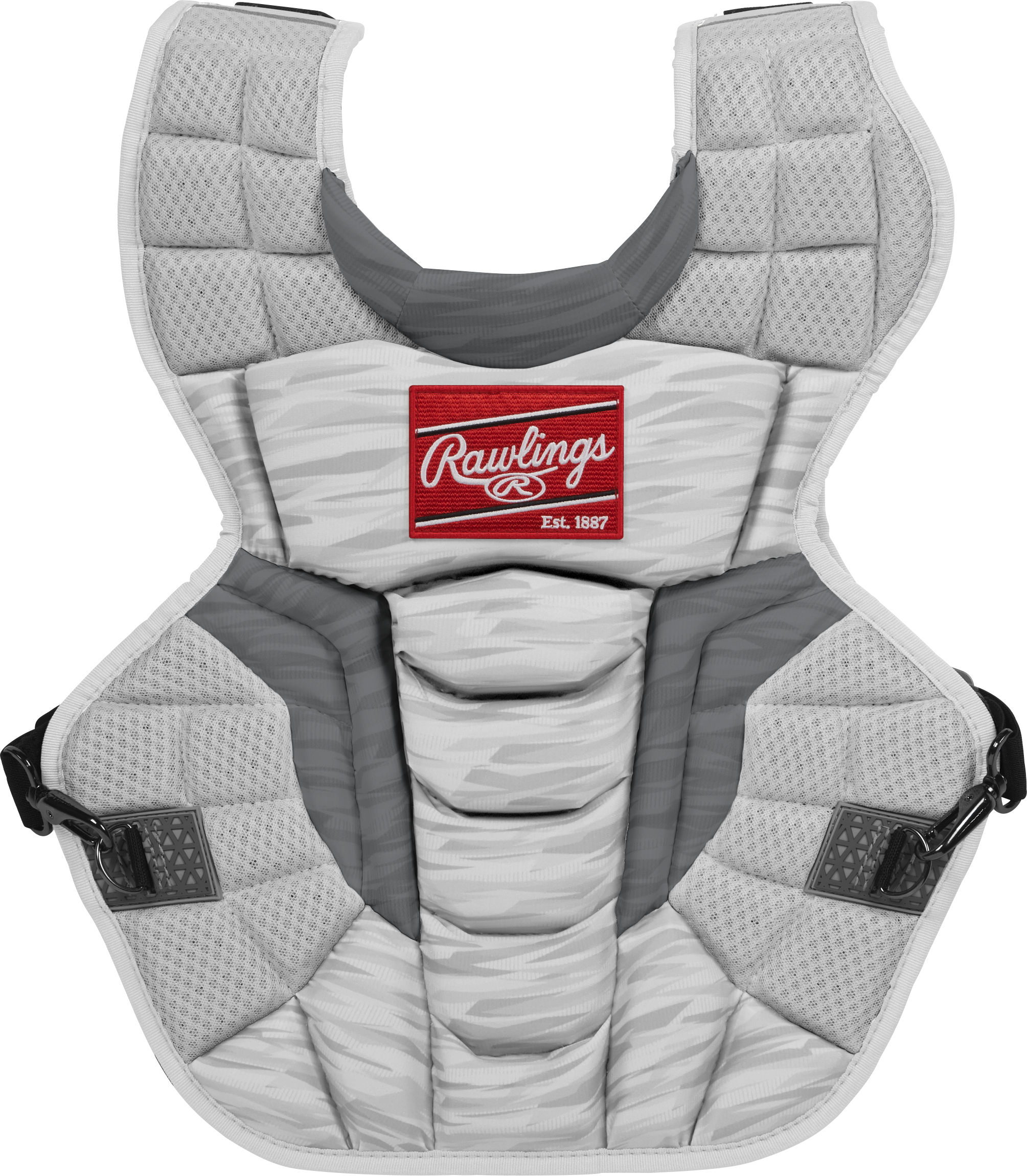Rawlings Velo 2.0 Intermediate Catchers Chest Protector - White/Silver