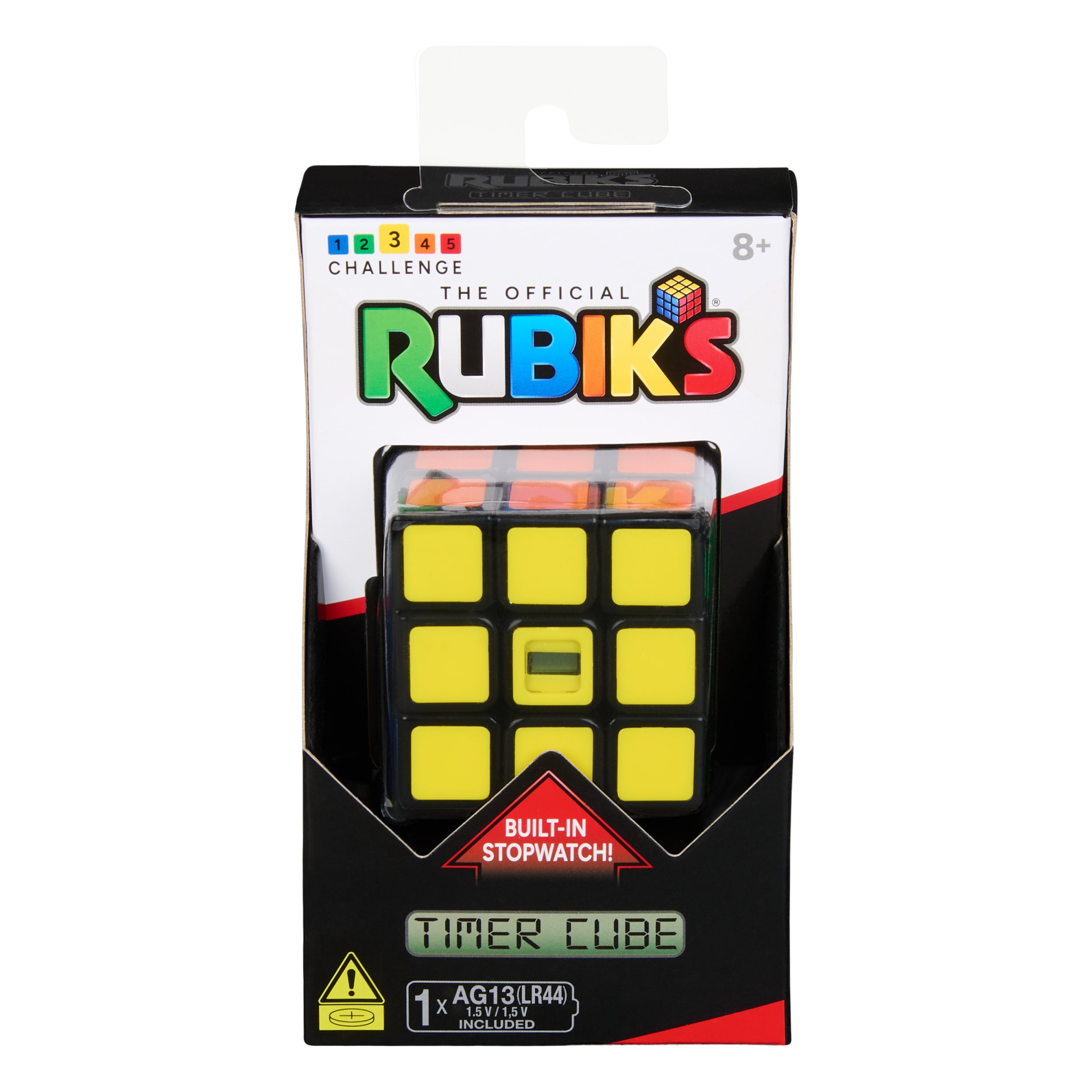 Rubik’s Cube, Timer Cube, Clear Display, Beat Your Best Time, Brain Teaser Puzzle for Adults & Practice for Speed Cubers, Problem-Solving Challenging Brain Teaser Fidget Toy for Kids, Ages 8 & Up