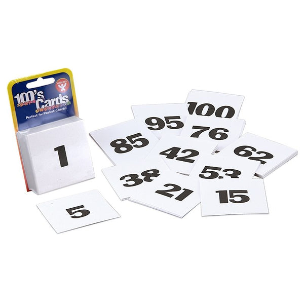 100's Cards - Numbers 1-120, 120 count, 2"x2" Cards