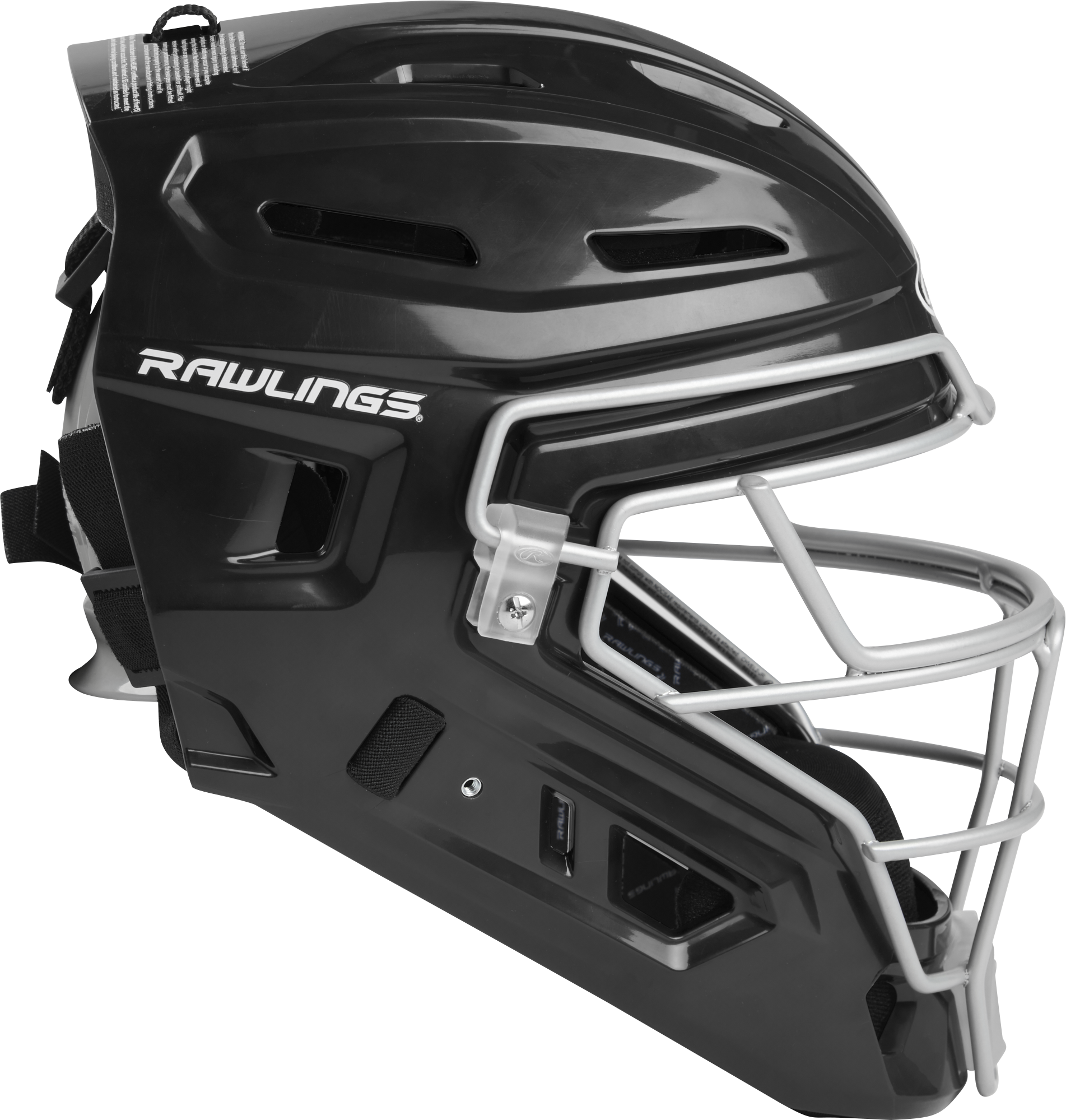 Rawlings Renegade Series Senior Catchers Helmet - Black/Silver