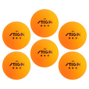 STIGA 3-Star Orange Balls (6-pack)
