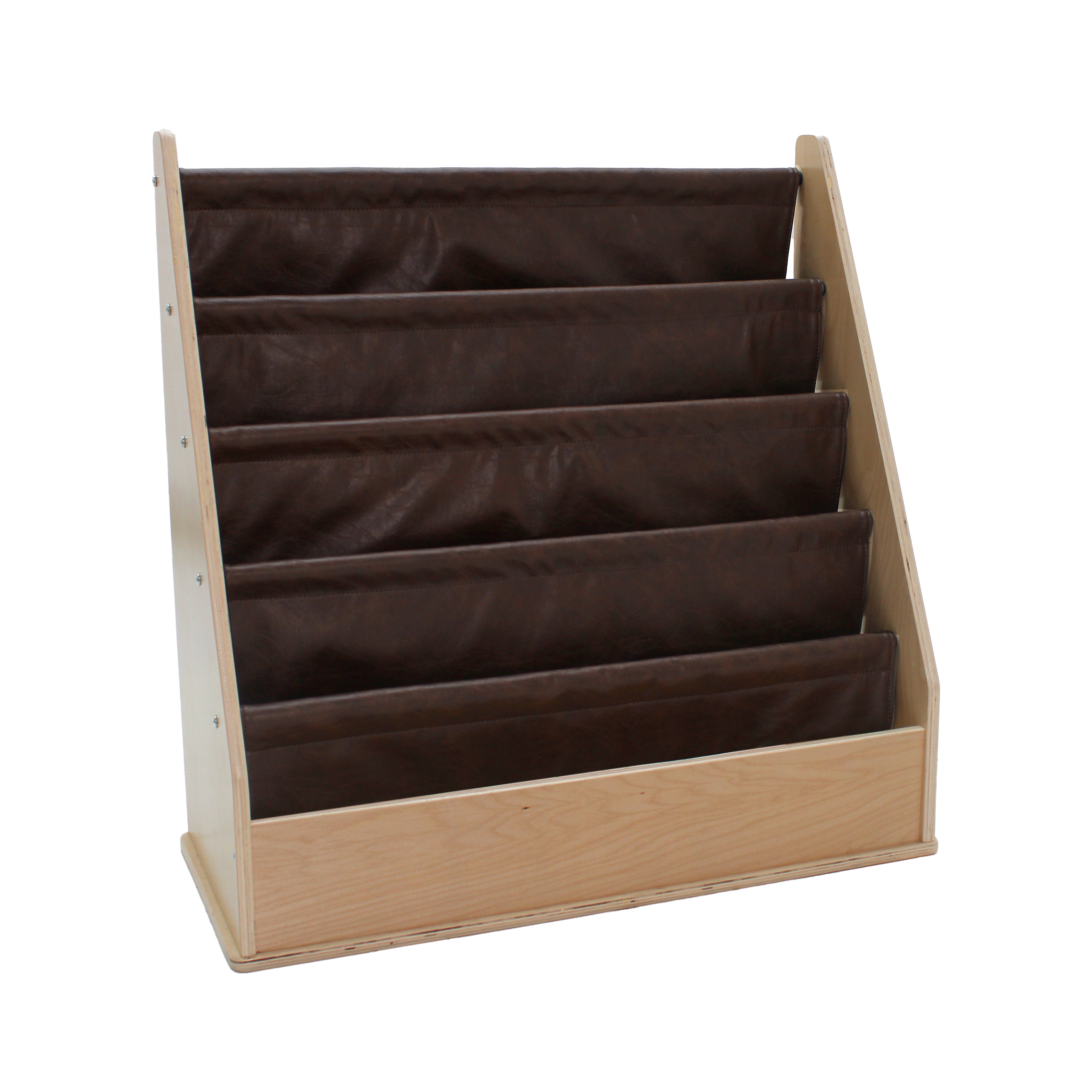 Rustic Birch Sling Book Display - Walnut