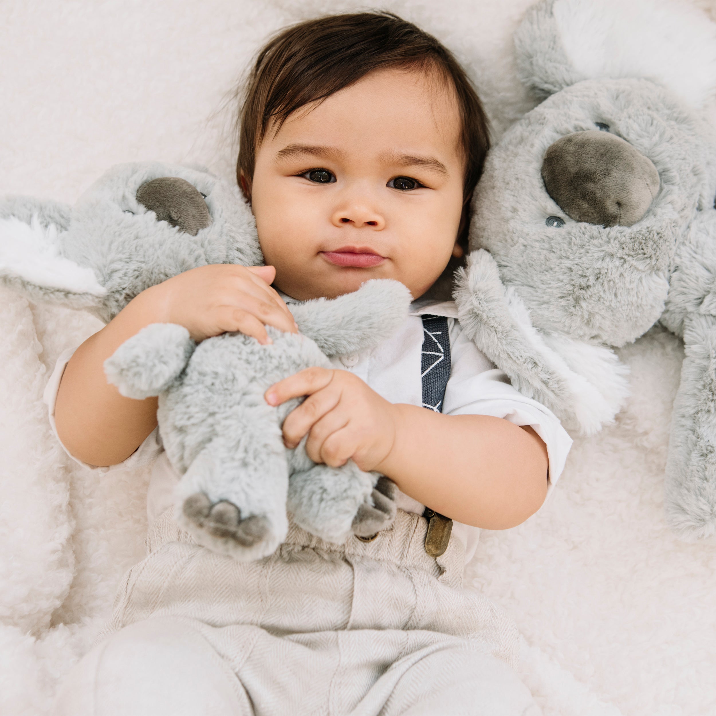 Baby GUND, Lil’ Luvs Collection Shay Koala Bear Plush Stuffed Animal, Gray and White, 12”