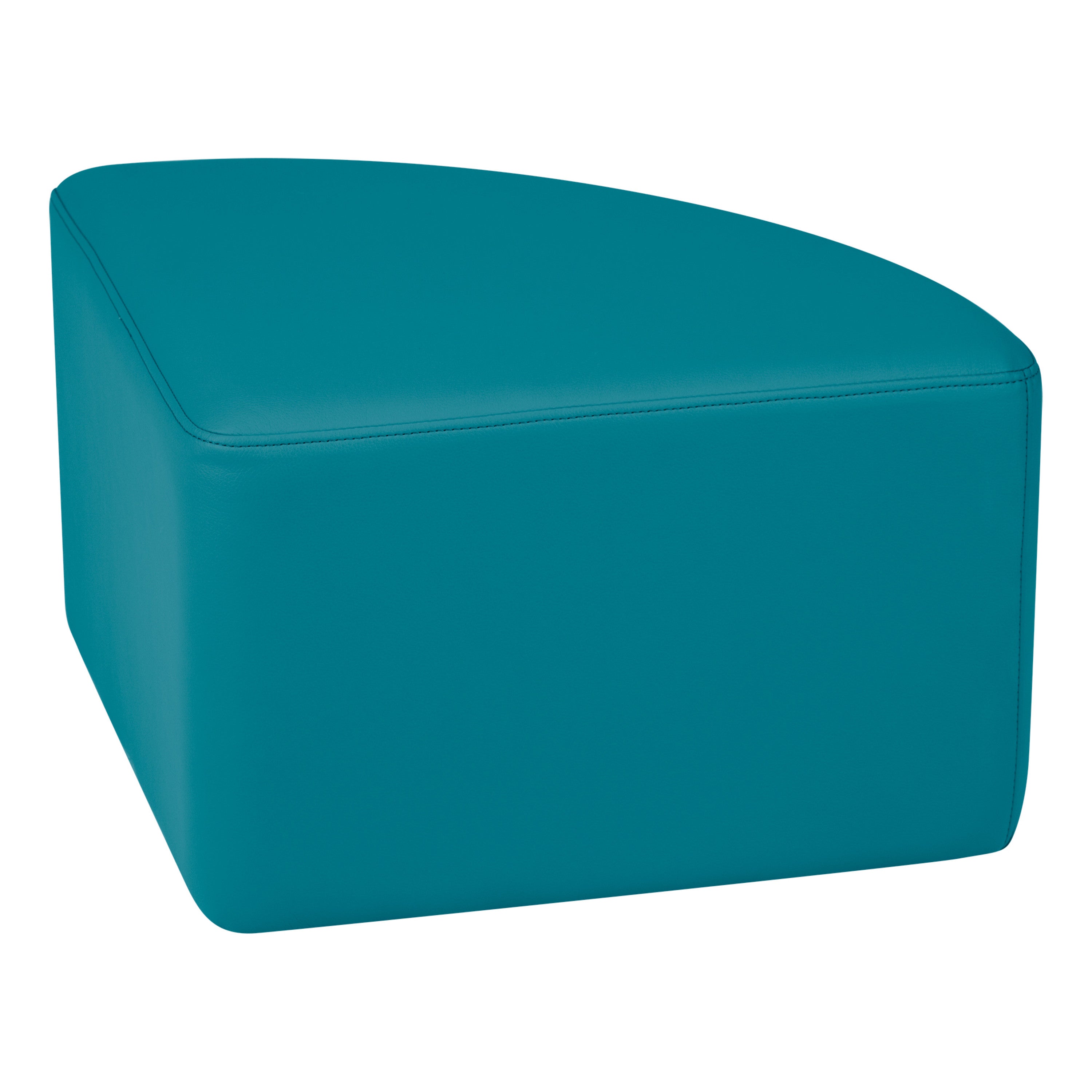 Pro Series Upholstered Pie Ottoman 12" Height - Teal