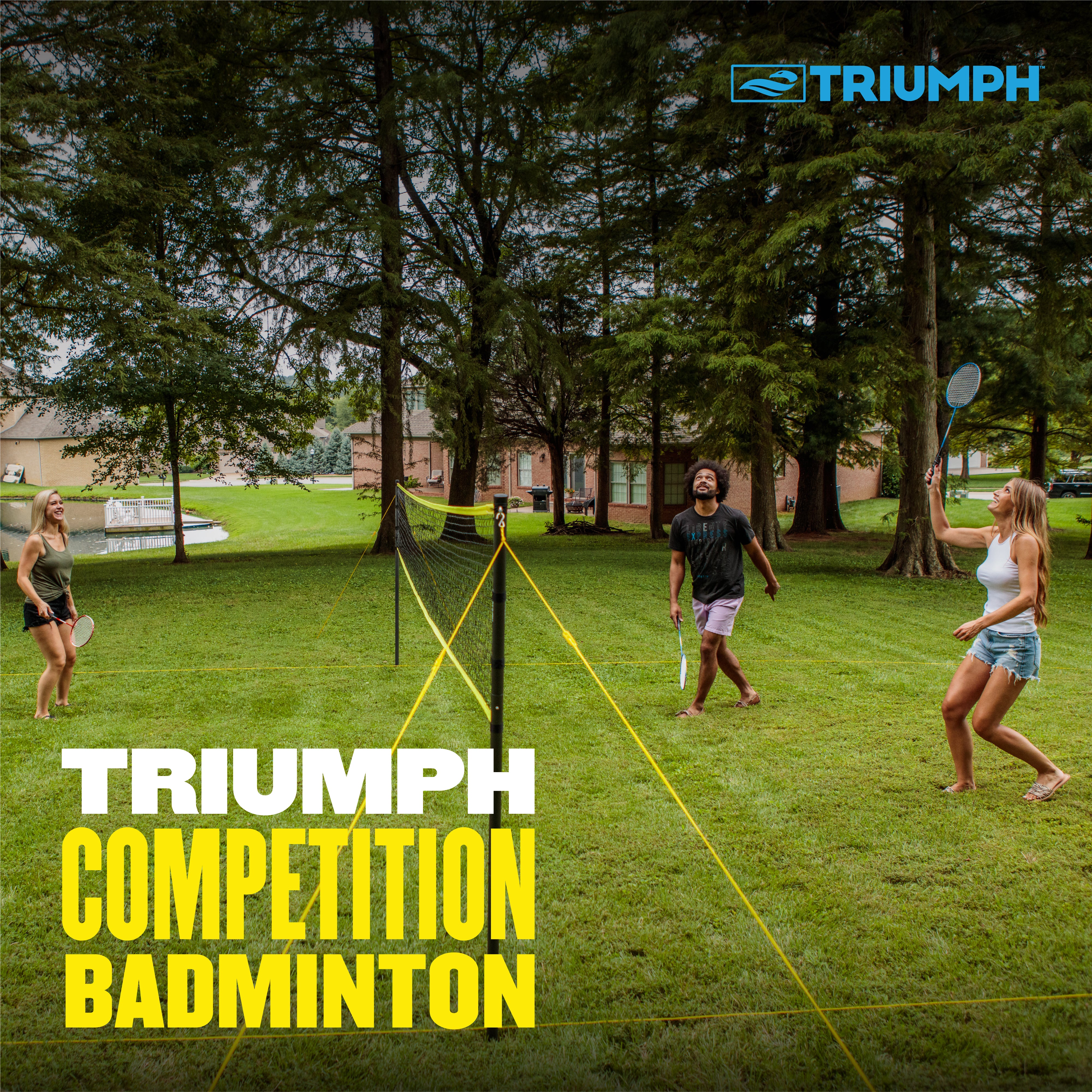 Triumph Competition Badminton Set (steel Pole)