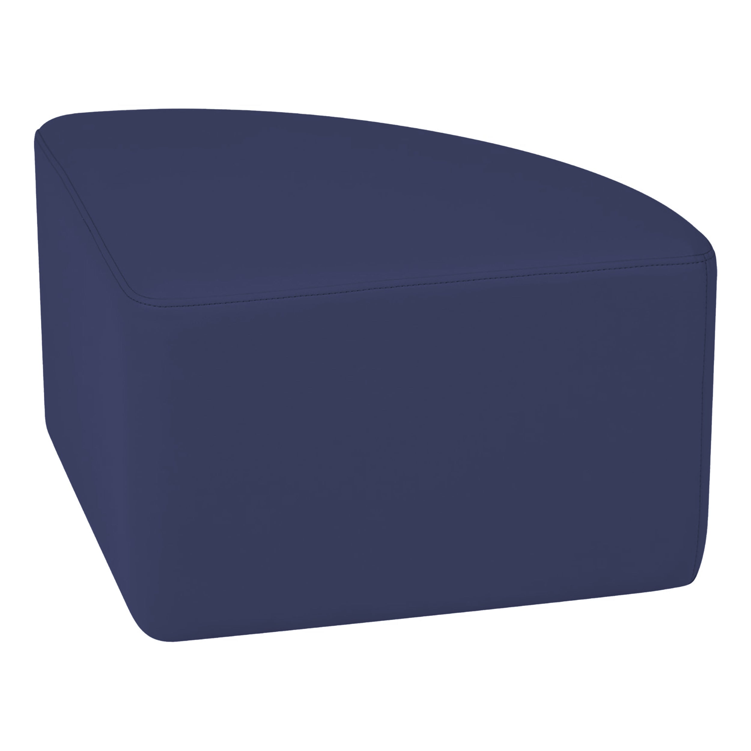 Pro Series Upholstered Pie Ottoman 12" Height - Navy