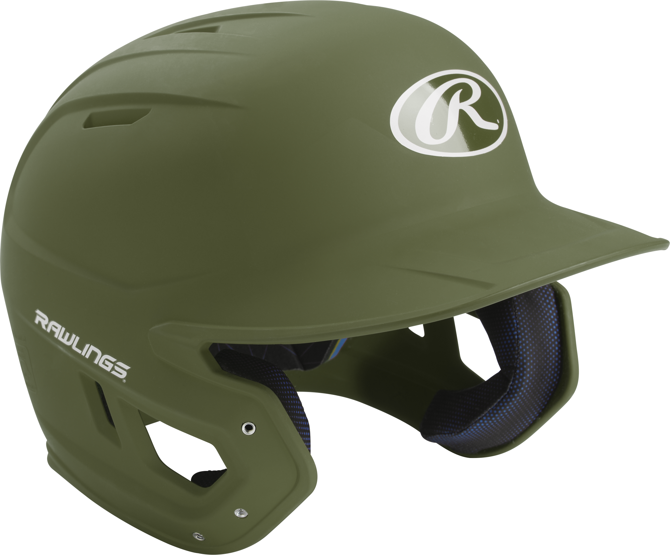 Rawlings Mach Matte Senior Baseball Helmet - Military Green