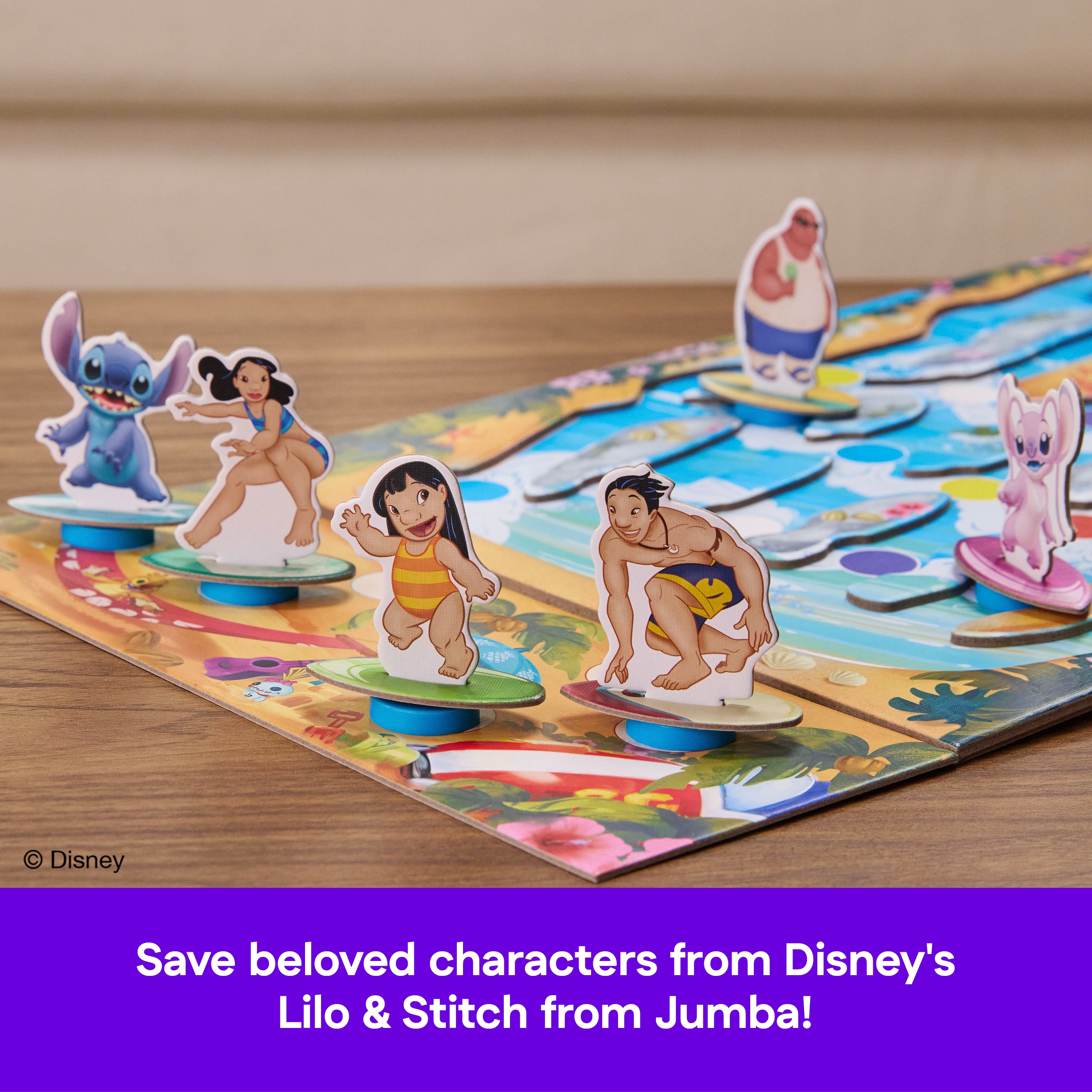 Spin Master Games, Disney’s Lilo & Stitch Surf Showdown, Marble Game, Stitch Gifts for Girls, Easy Activity Toy for Kids, Fun for Kids & Family, 2-6 Players, for Ages 5 & Up