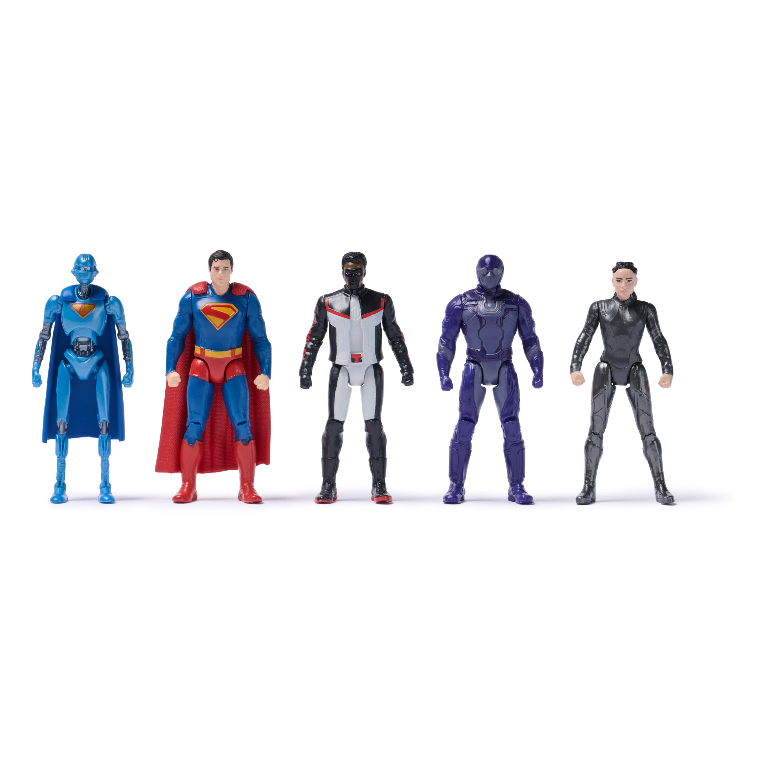 DC Comics, SUPERMAN Heroes Vs. Villains 5-Pack, 3-Inch Action Figure, Stylized Superhero Figures with Dynamic Poses and Battle Ready Armor, Kids Toys for Ages 4+