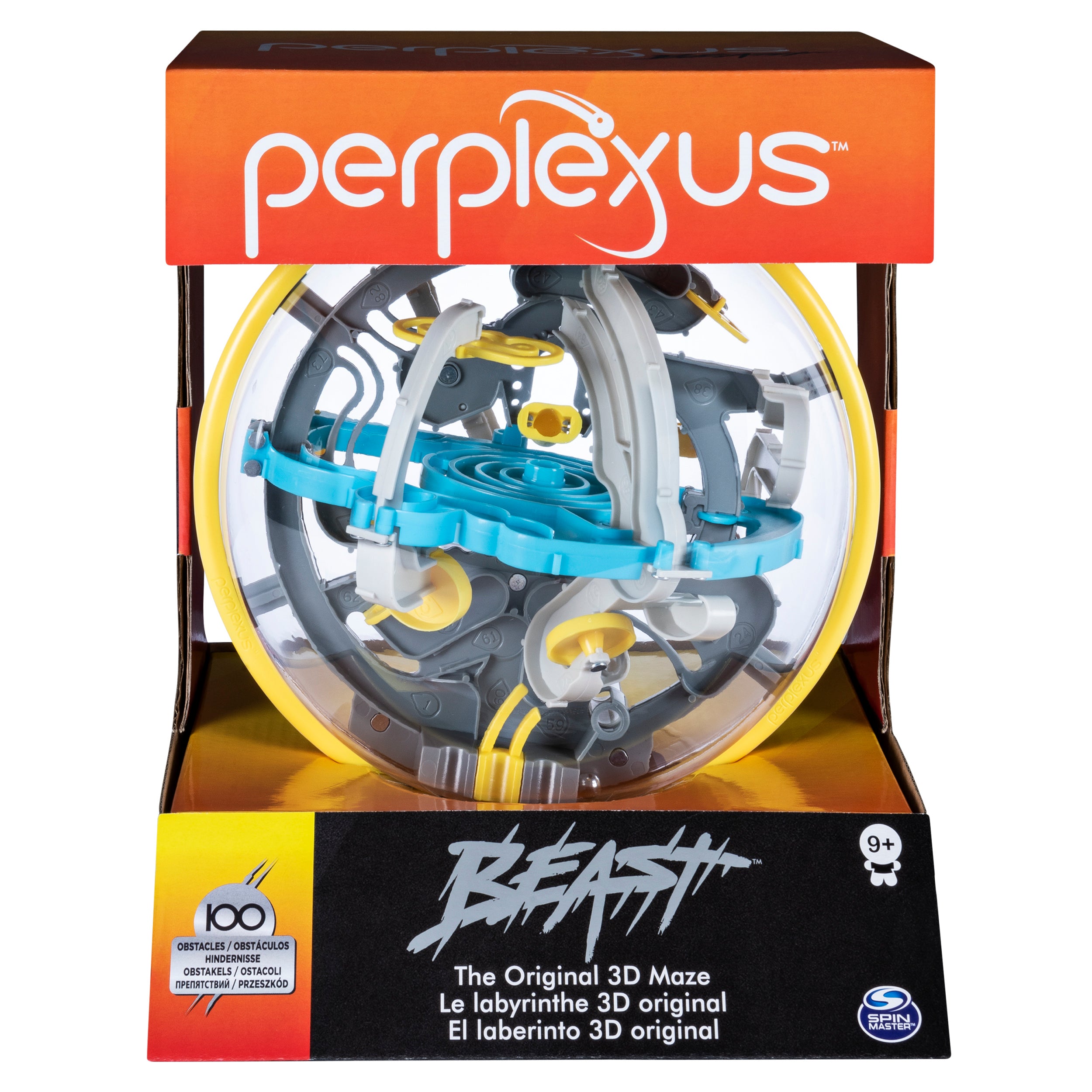 Perplexus Beast 3D Gravity Maze Game Brain Teaser Fidget Toy Puzzle Ball, Anxiety Relief Items, Cool Stuff, Sensory Toys for Kids & Adults Ages 9+