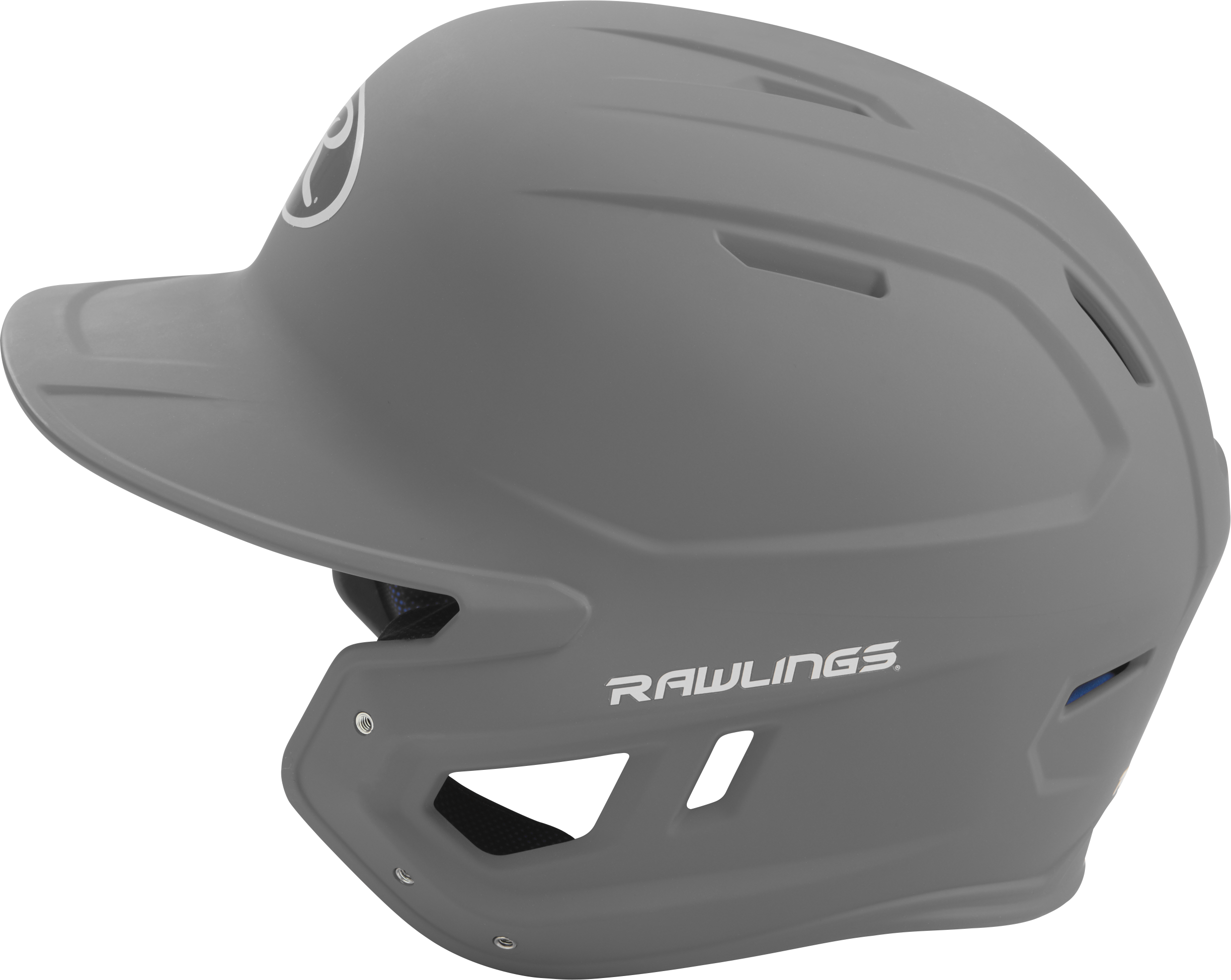 Rawlings Mach Matte Senior Baseball Helmet - Silver