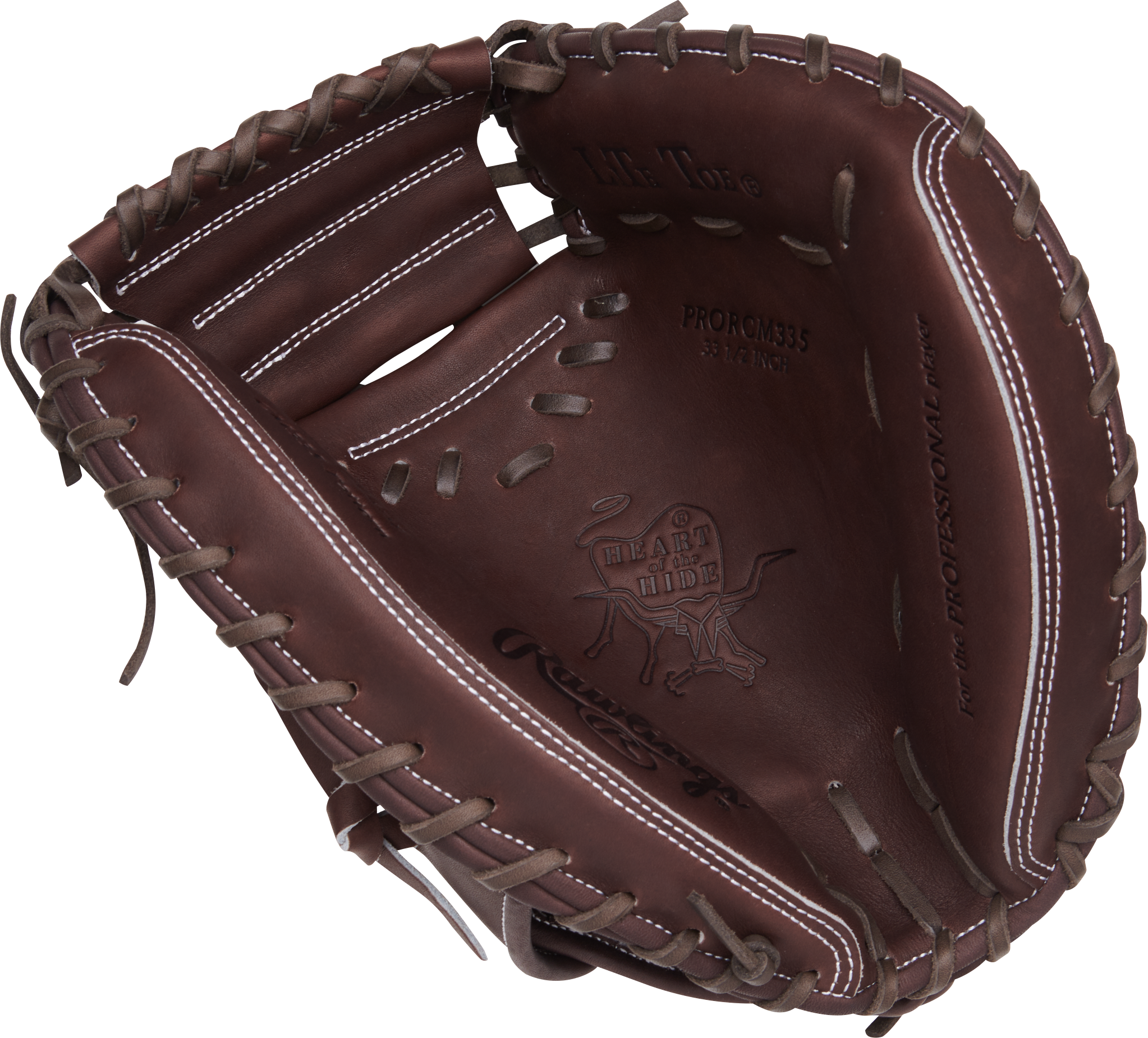 Rawlings Heart Of The Hide  Series Catchers Mitt 33.5-Inch Baseball Glove  - Right Hand Thrower - Chocolate