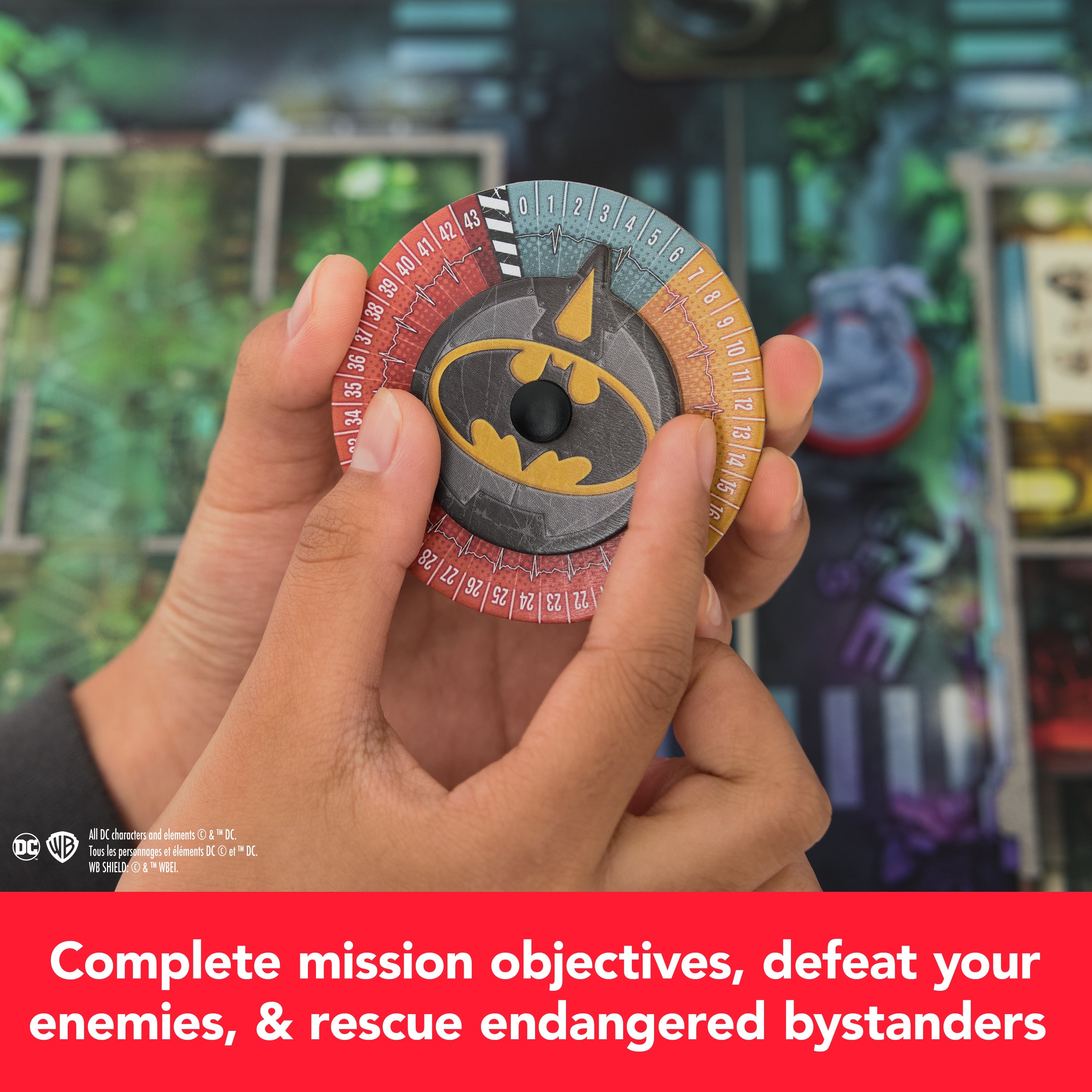 Spin Master Games, DCeased: Gotham City Outbreak, Part of the Zombicide Collection, Collectible DC Comics Miniatures, Strategy Board Game, for Adults & Teens, 1-4 Players, for Ages 14 & Up