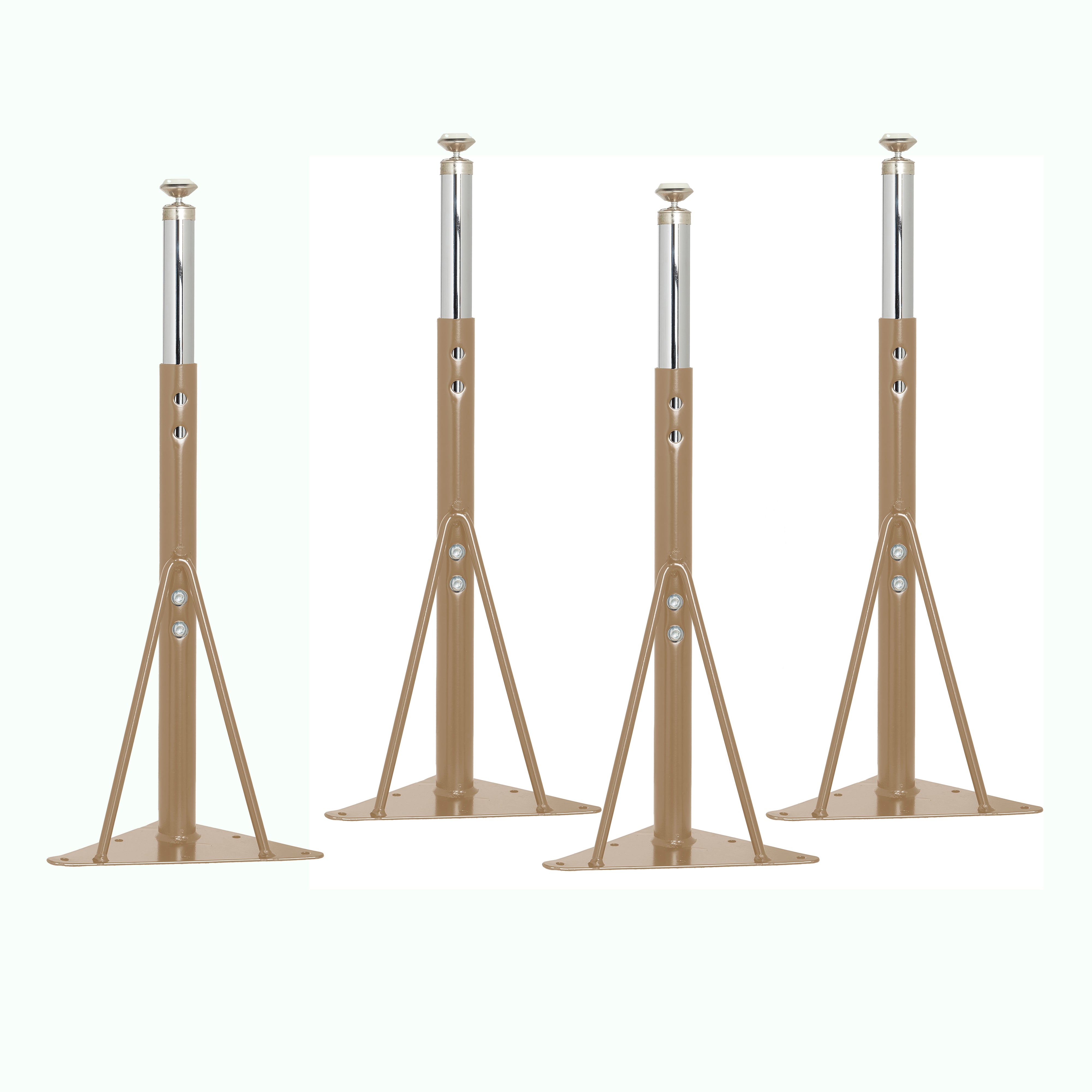 Standard Swivel Glide Legs for Activity Tables, 4-Piece - Sand