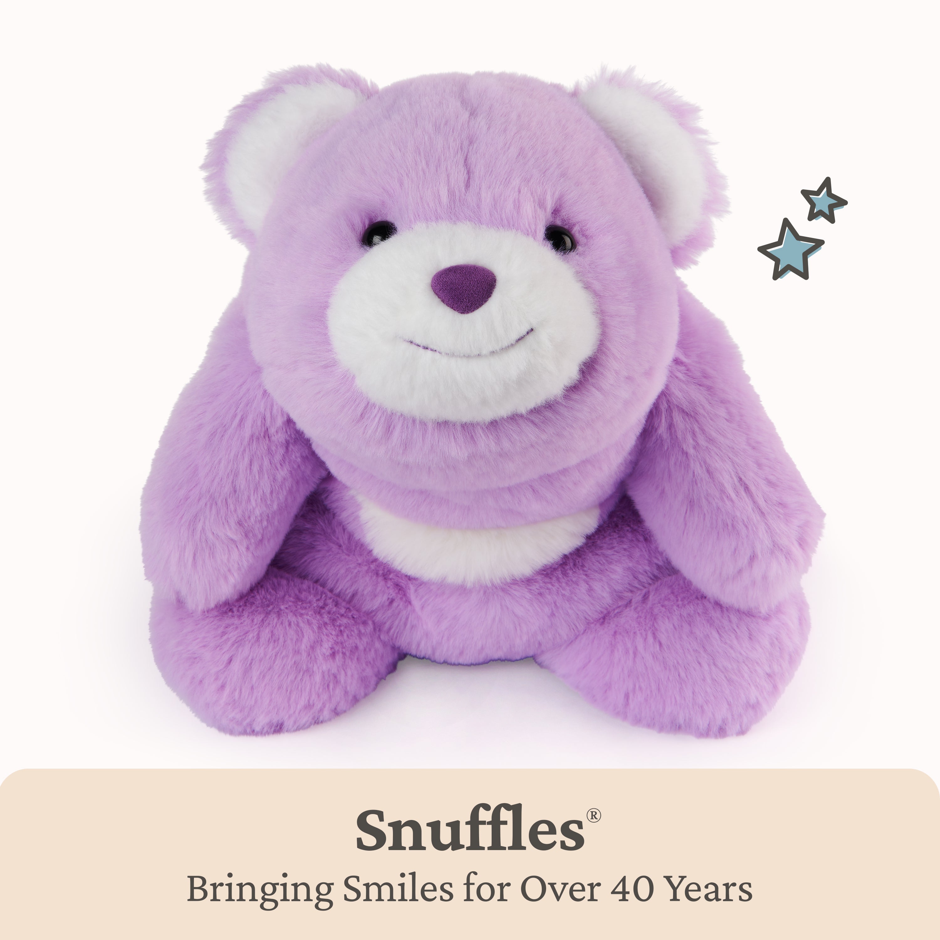 GUND Original Snuffles Teddy Bear, Stuffed Animal Plush Toy for Ages 1 and Up, Purple, 10”
