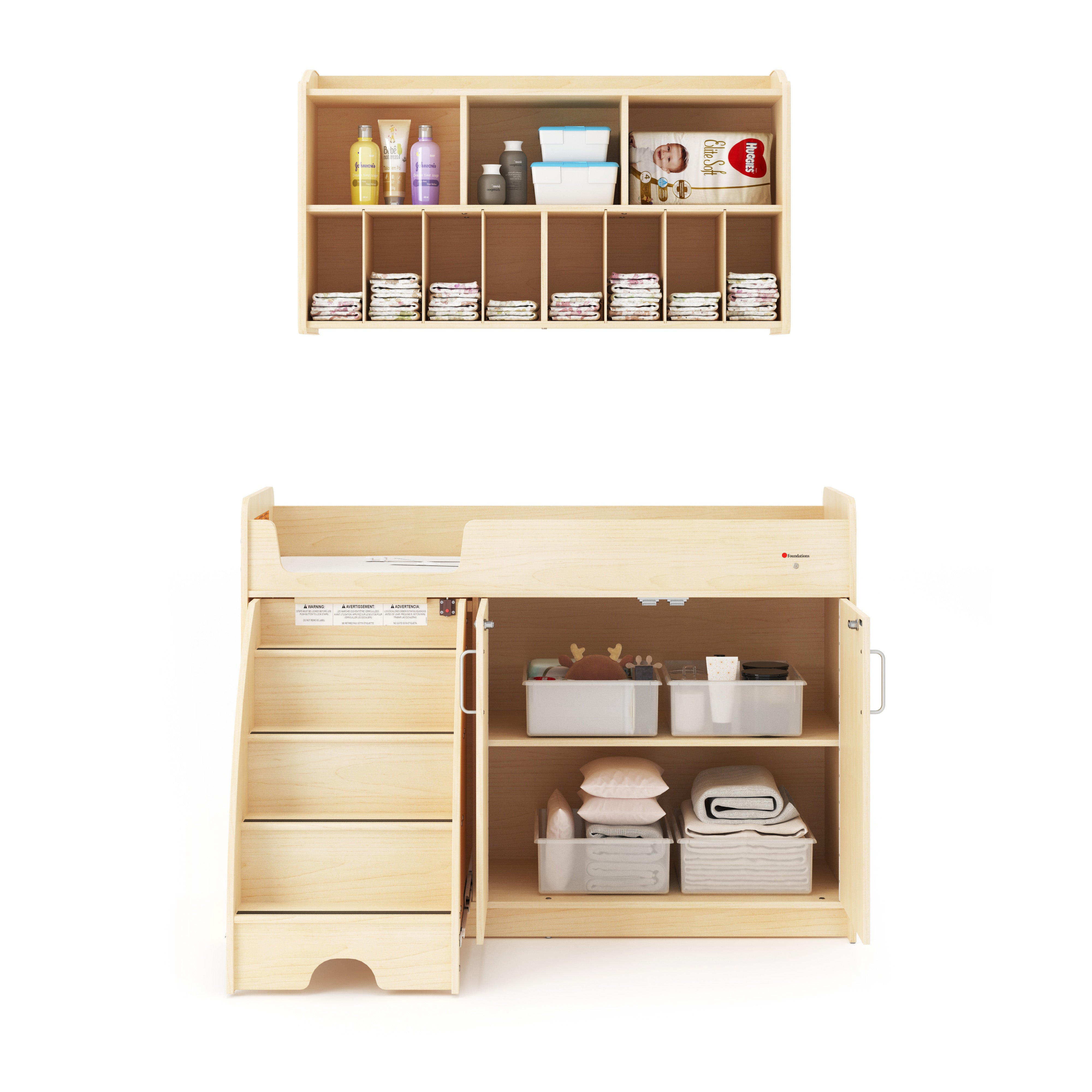 SafeStep Changing Table Left Stairs
