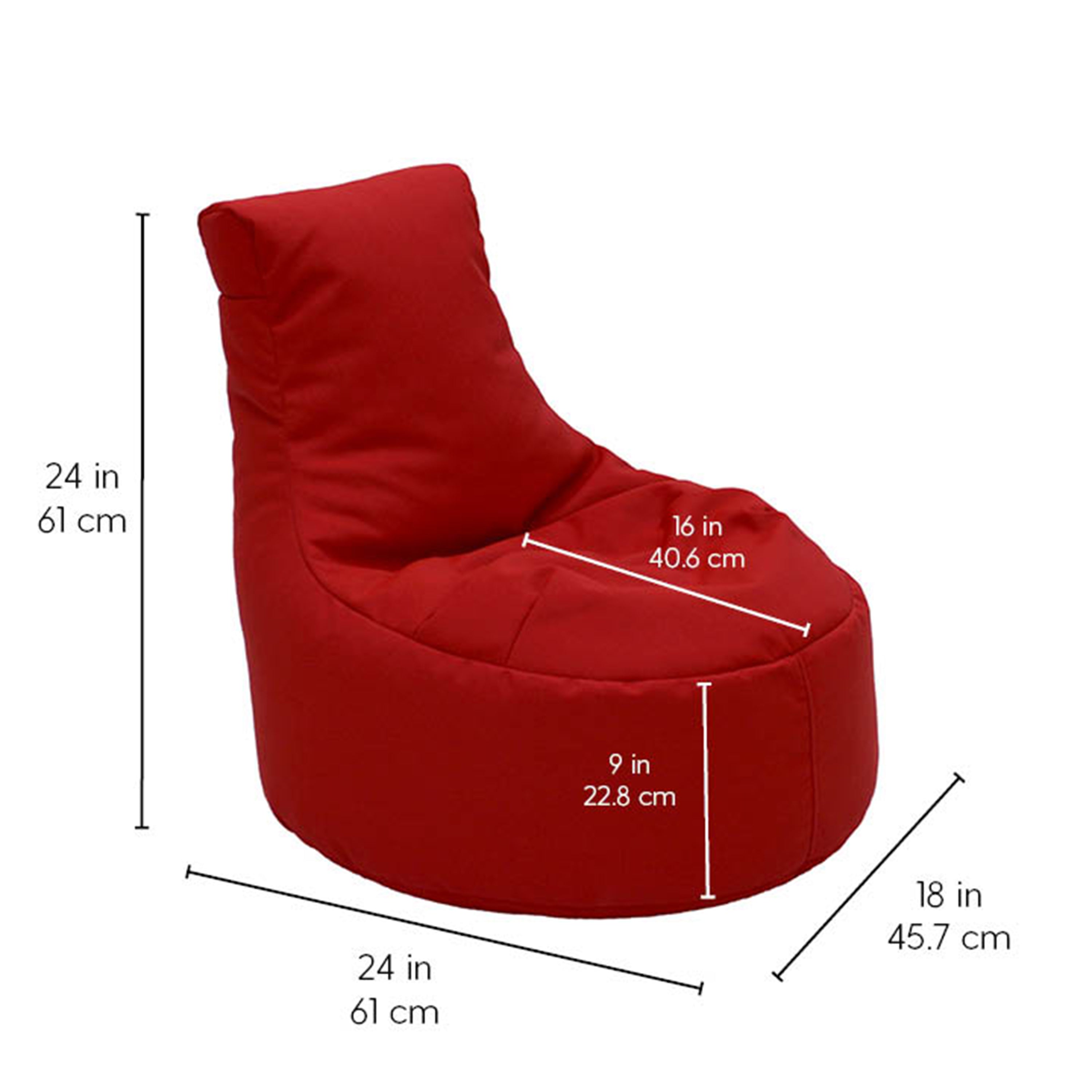 Element Paddle Out Bean Bag - Red