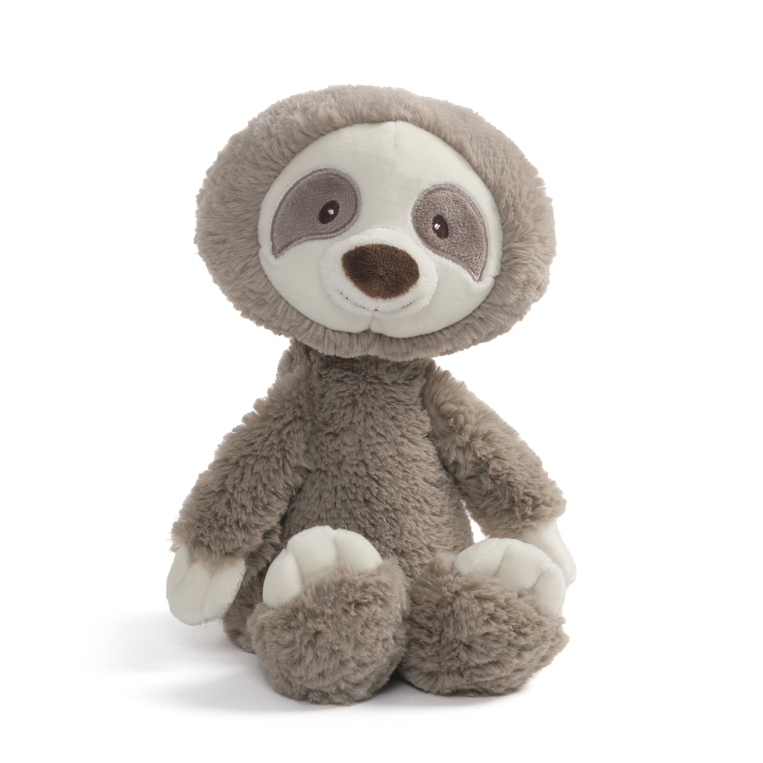 Baby GUND, Lil’ Luvs Collection Reese Sloth Plush Stuffed Animal, Gray and Brown, 12”