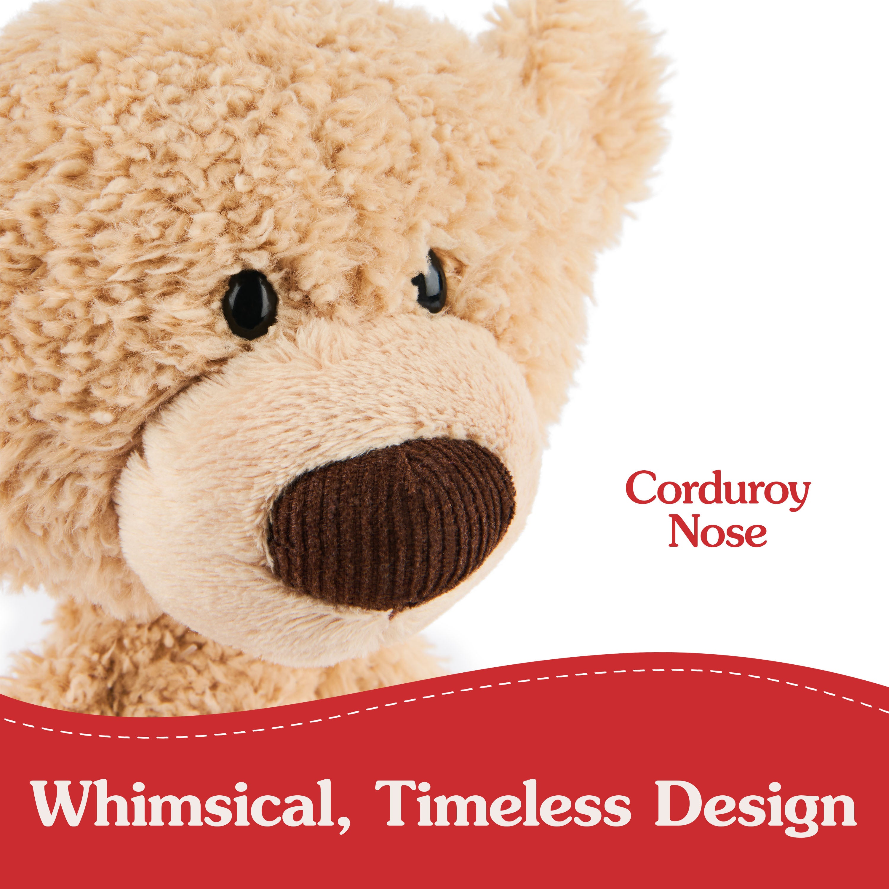 GUND Toothpick Classic Teddy Bear, Premium Stuffed Animal for Ages 1 and Up, Beige, 15”