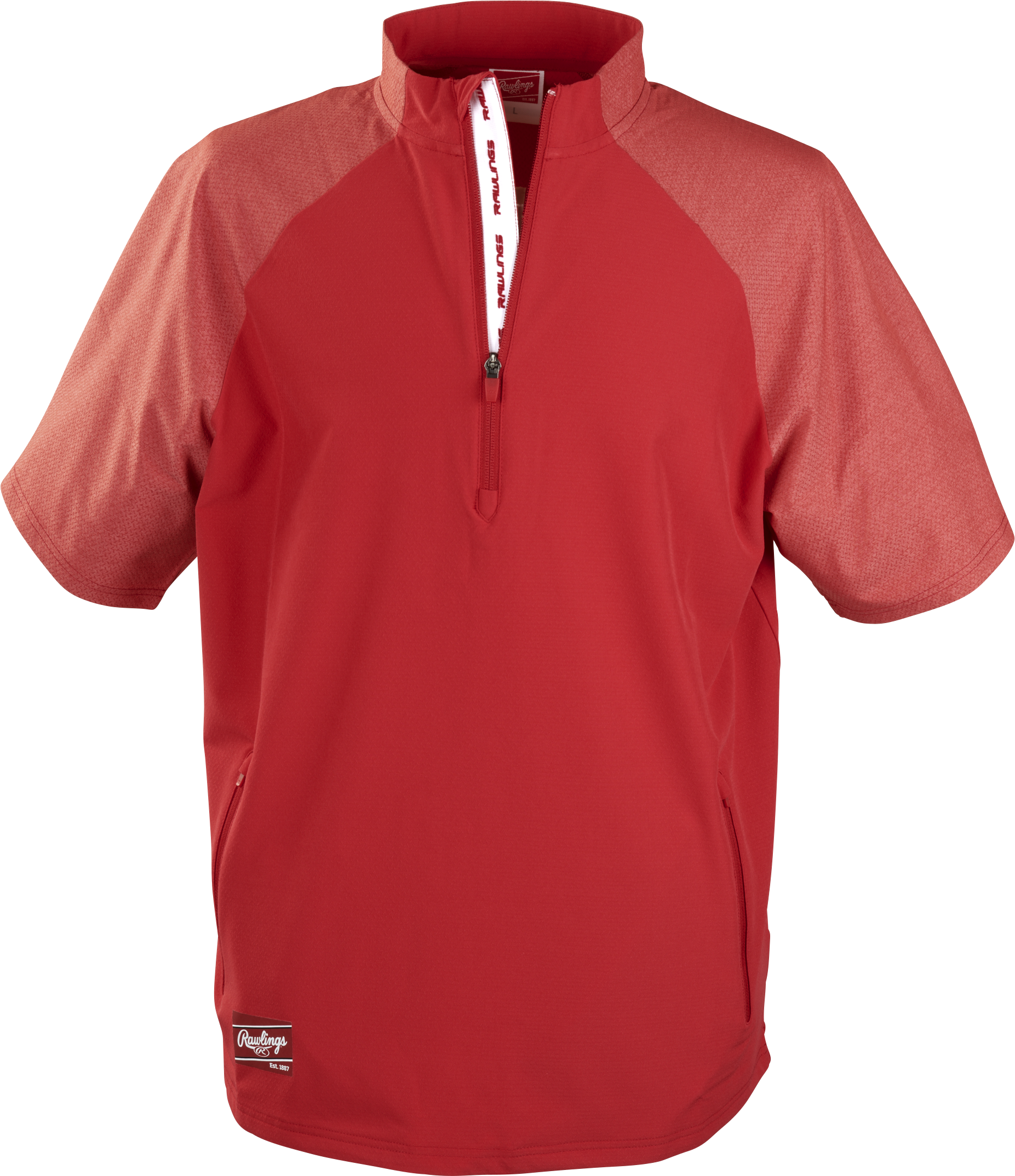 Rawlings Youth Colorsync Short Sleeve Cage Jacket - Small - Scarlet