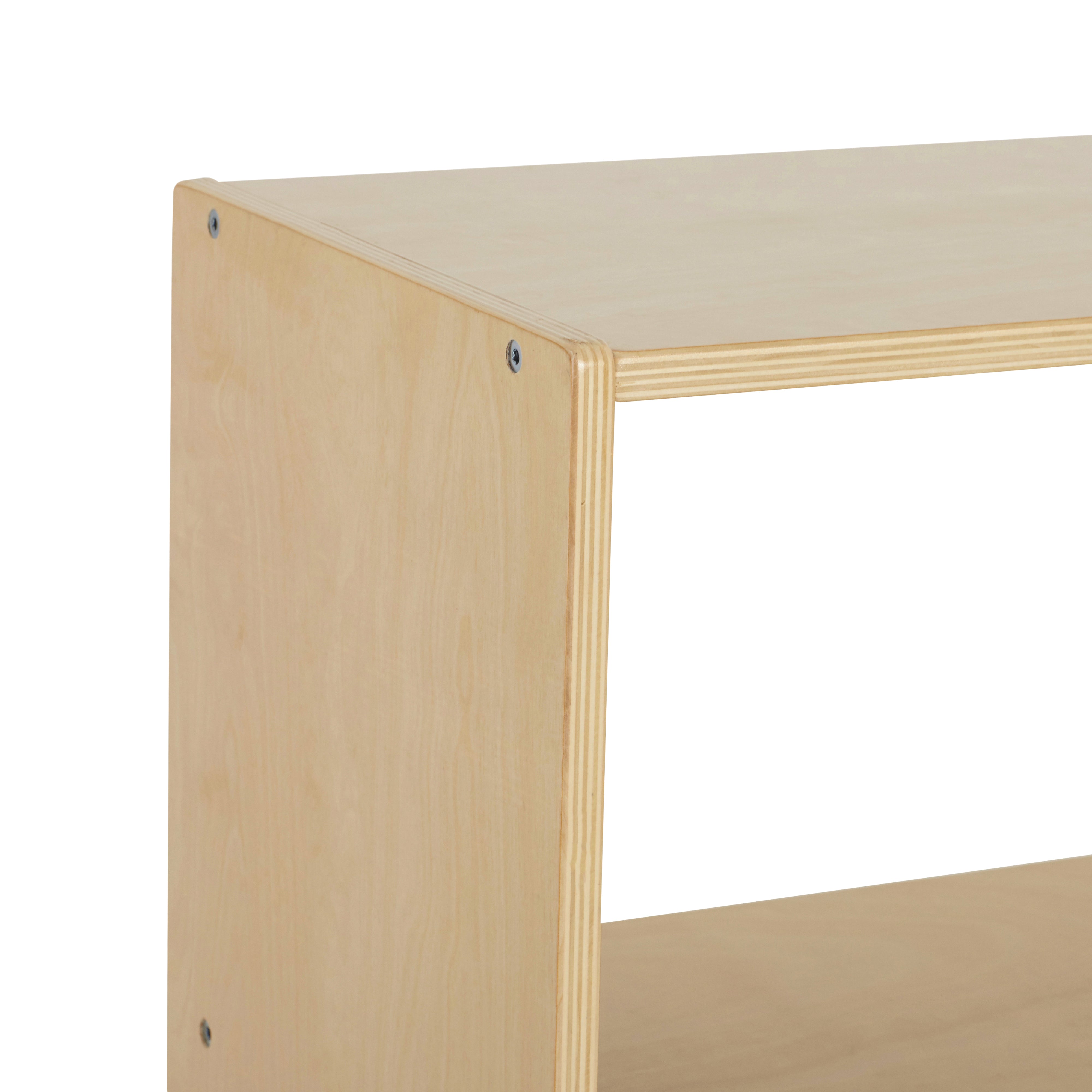 Streamline 2-Shelf Storage Cabinet without Back 24in H - Natural
