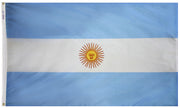 Argentina Flag 4x6 ft. Nylon SolarGuard Nyl-Glo 100% Made in USA to Official United Nations Design Specifications.