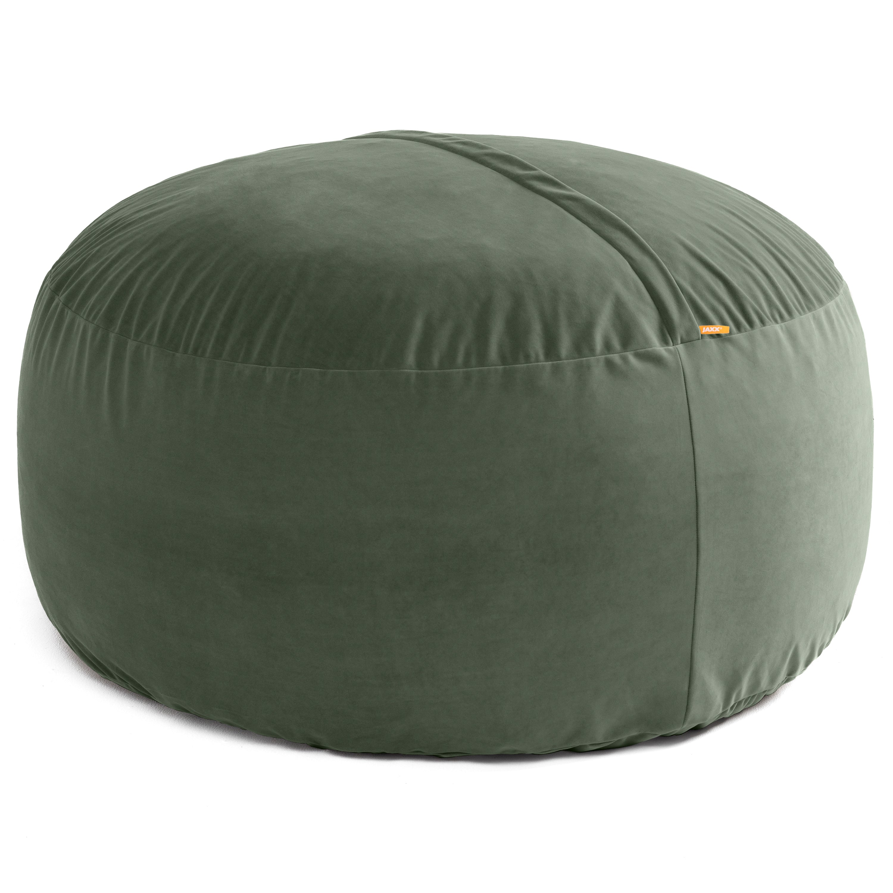 Jaxx 5 Foot Saxx - Large Round Bean Bag Chair for Adults - Lush Velvet Green
