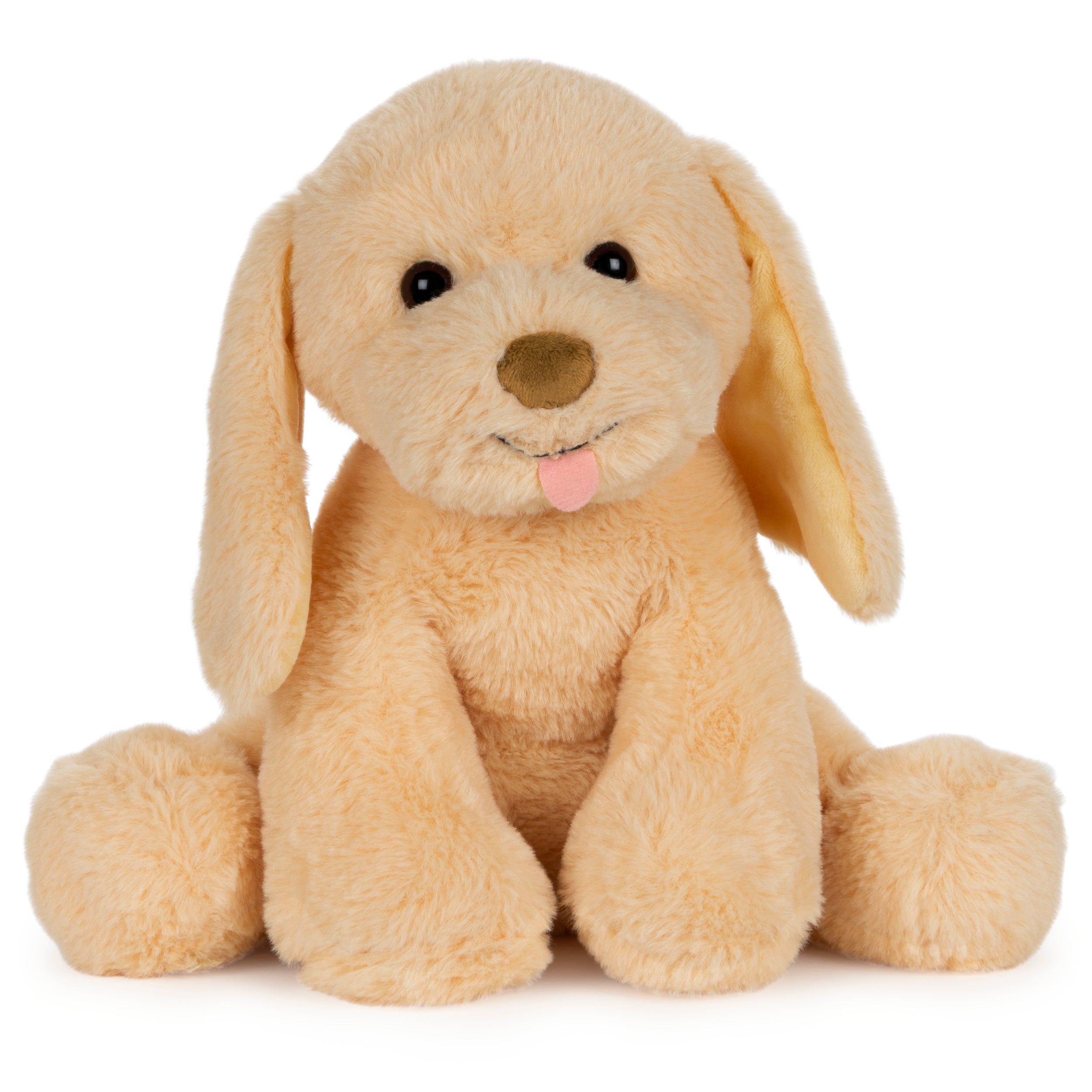 Baby GUND My Pet Puddles Animated Plush, Premium Stuffed Animal Barking Plush Puppy Dog for Ages 1 and Up, Yellow, 12”