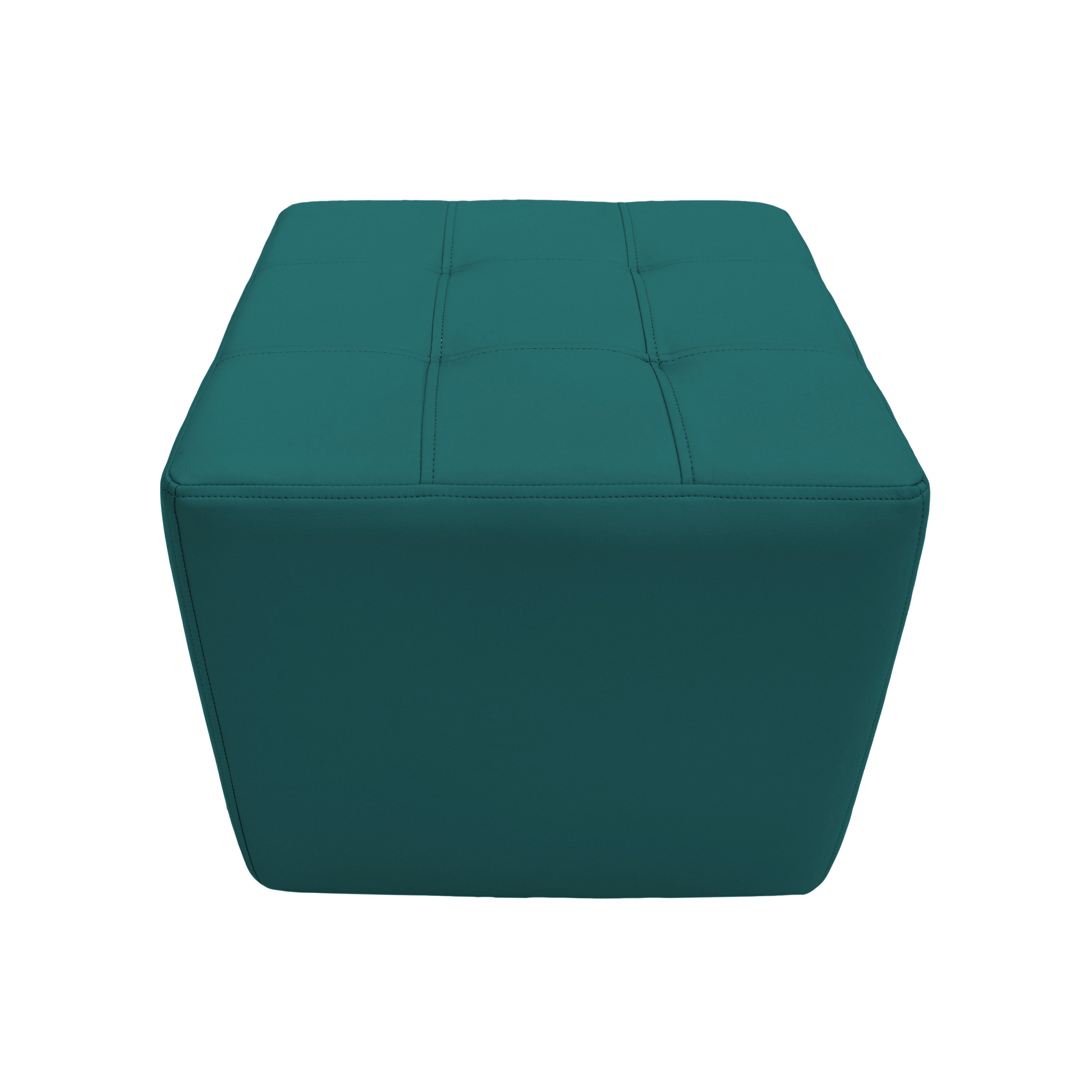 Tufted Square Ottoman 16" Height - Teal
